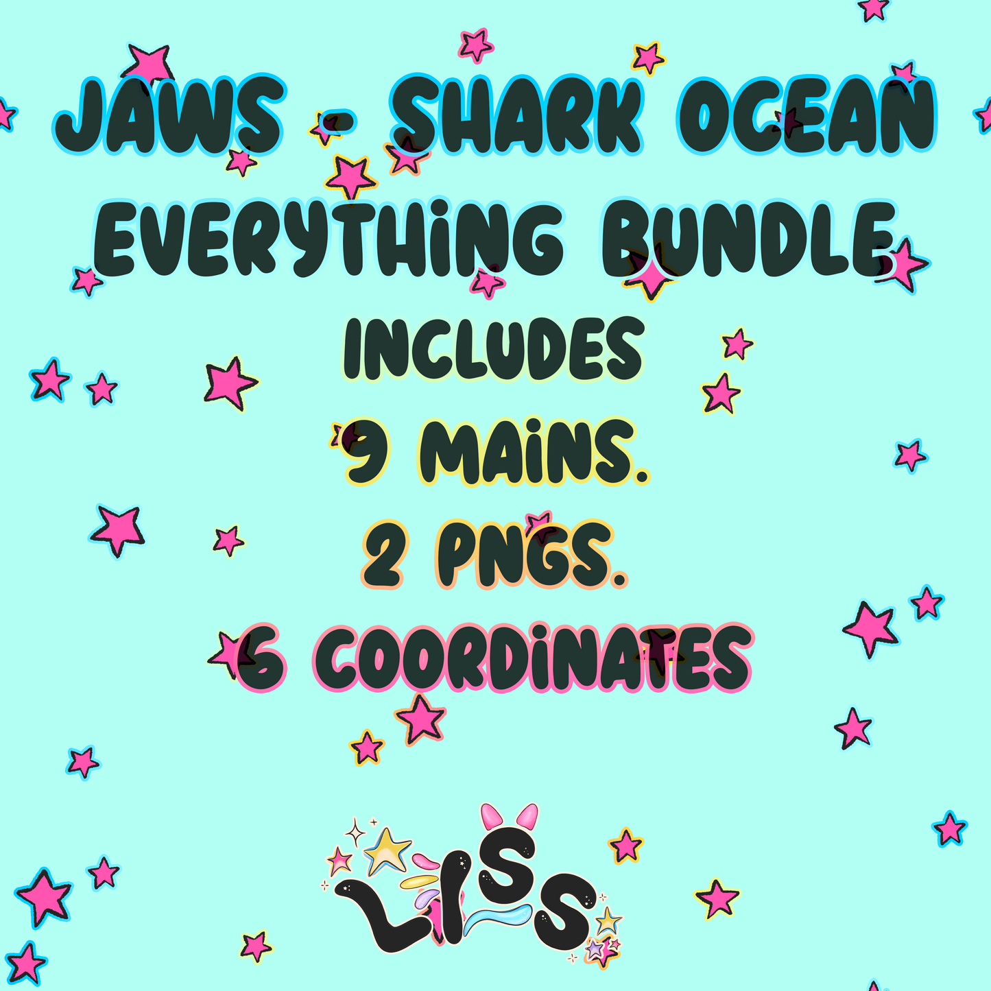 2024 - Lyss Doodles - BUNDLES - Shark Ocean - 24LD068