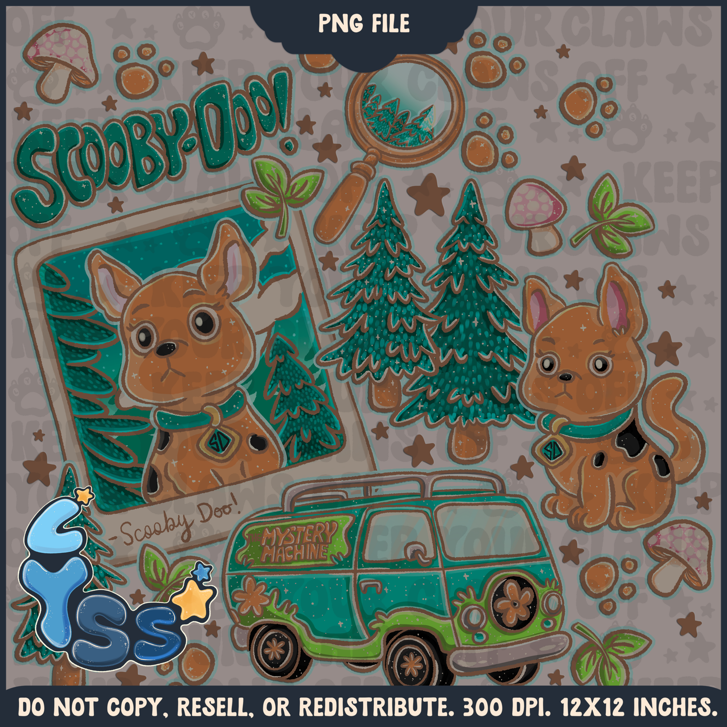 2024 - Lyss Doodles - PNG Files - Scoob - 24LD085