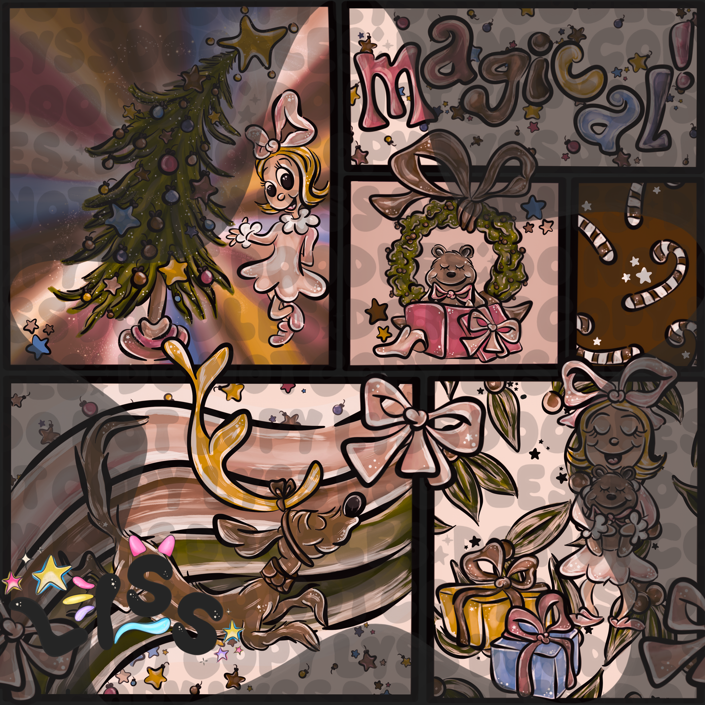 2023 - Lyss Doodles - Seamless - Mains - The Ville - Cindi - 23LD002