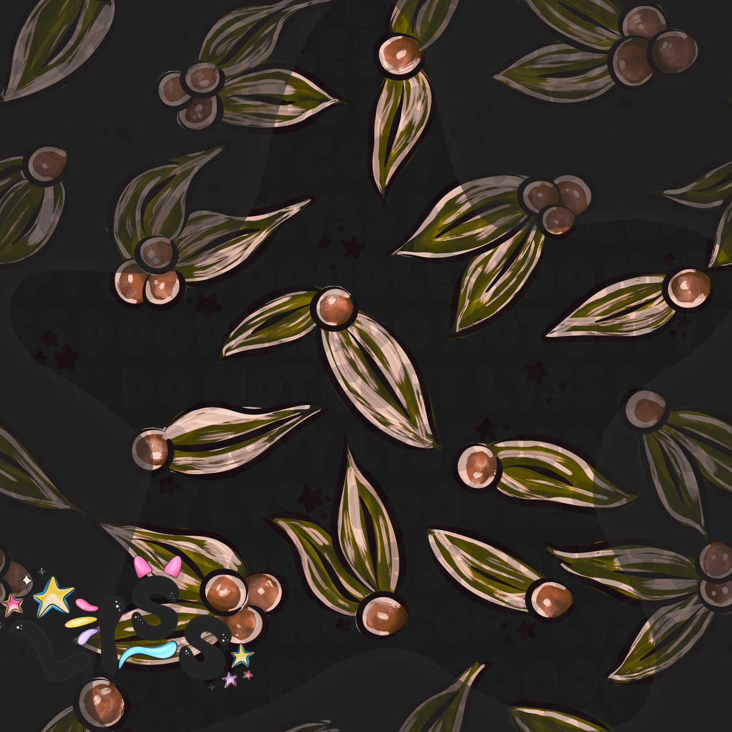 2023 - Lyss Doodles - Seamless - Coordinates - The Ville - Cindi - 23LD002