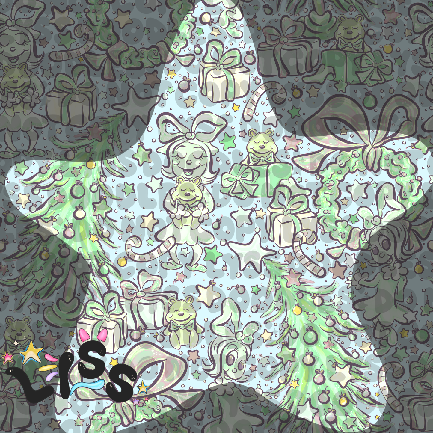2023 - Lyss Doodles - Seamless - Mains - The Ville - Cindi - 23LD002