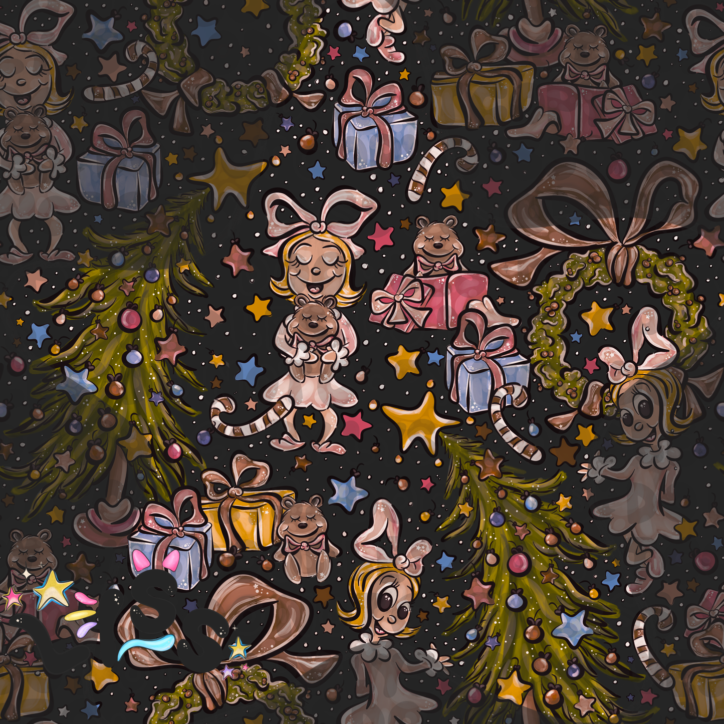 2023 - Lyss Doodles - Seamless - Mains - The Ville - Cindi - 23LD002