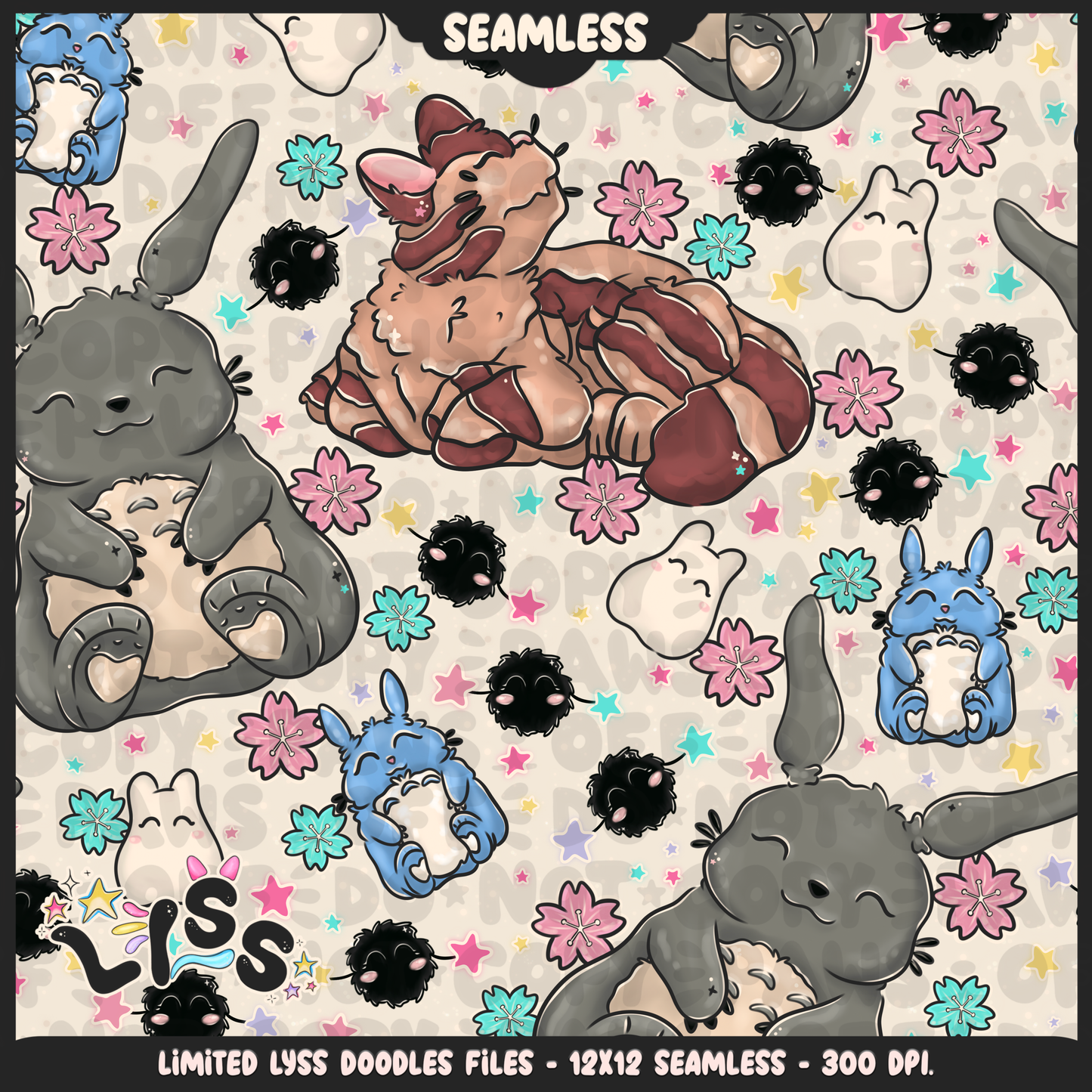 2023 - Lyss Doodles - Seamless - Mains - Winter Studio - 23LD009