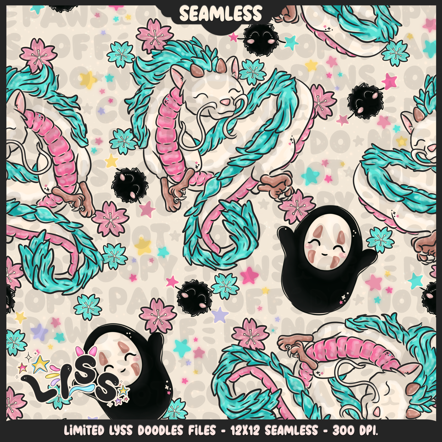 2023 - Lyss Doodles - Seamless - Mains - Winter Studio - 23LD009