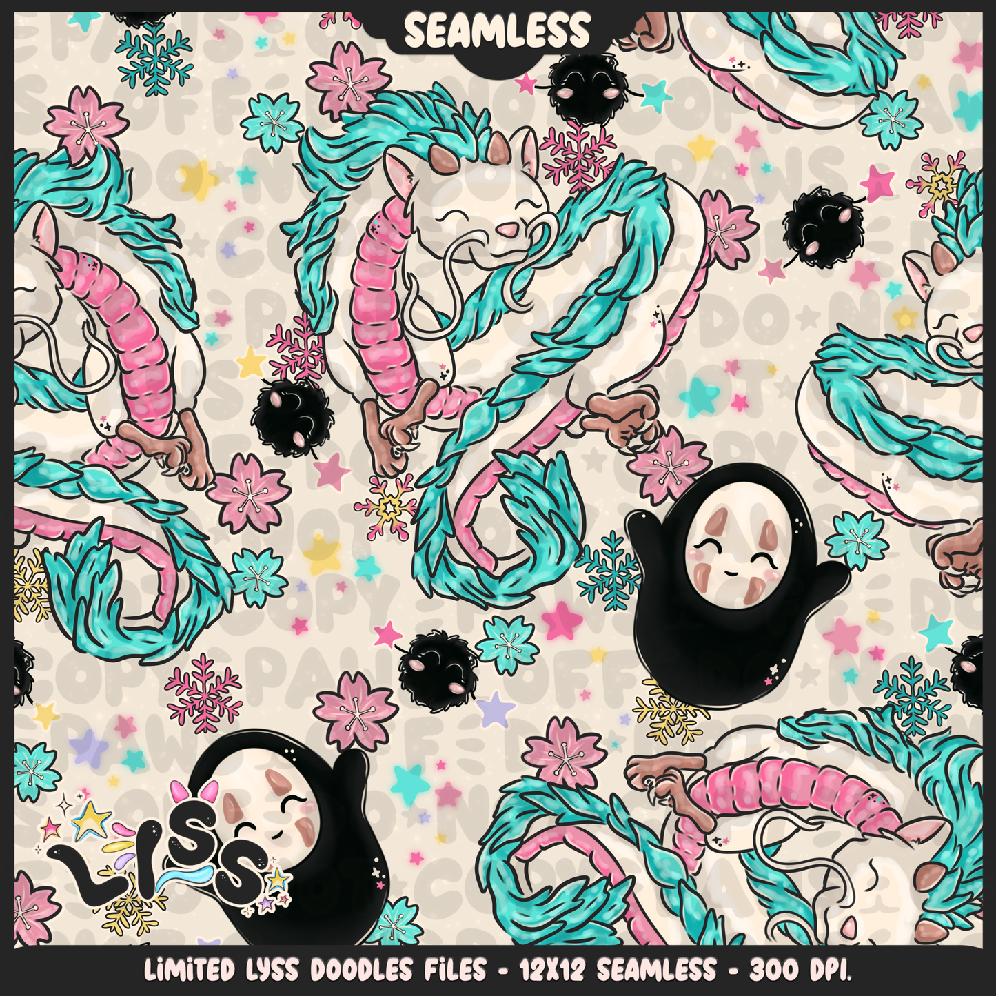 2023 - Lyss Doodles - Seamless - Mains - Winter Studio - 23LD009
