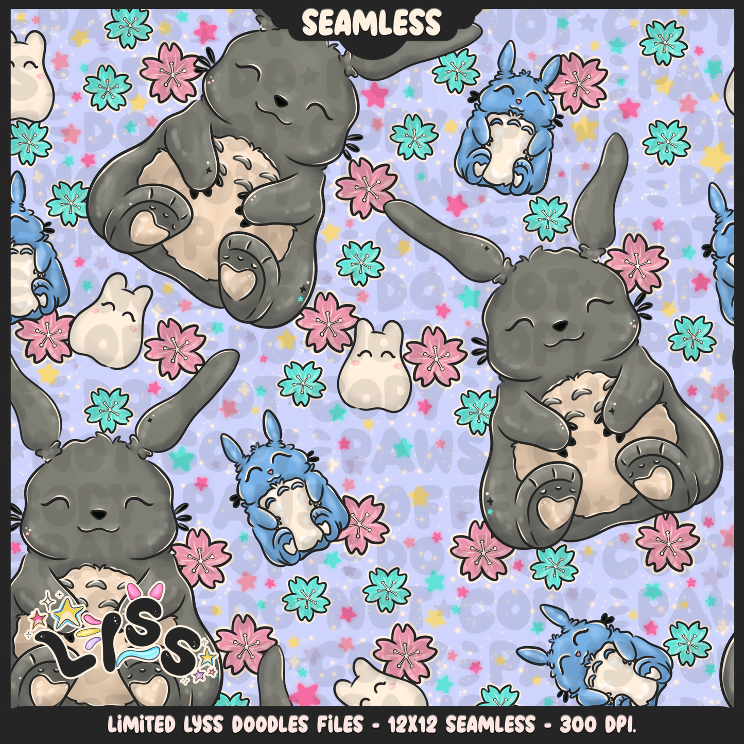 2023 - Lyss Doodles - Seamless - Mains - Winter Studio - 23LD009
