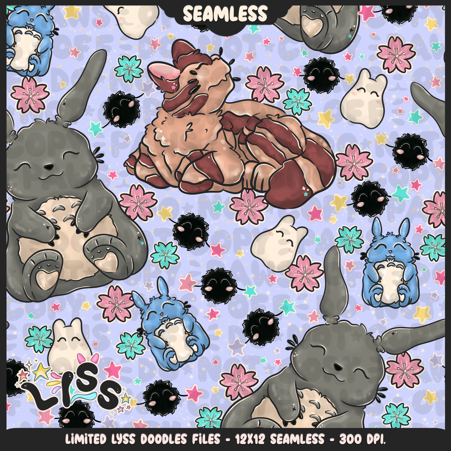 2023 - Lyss Doodles - Seamless - Mains - Winter Studio - 23LD009