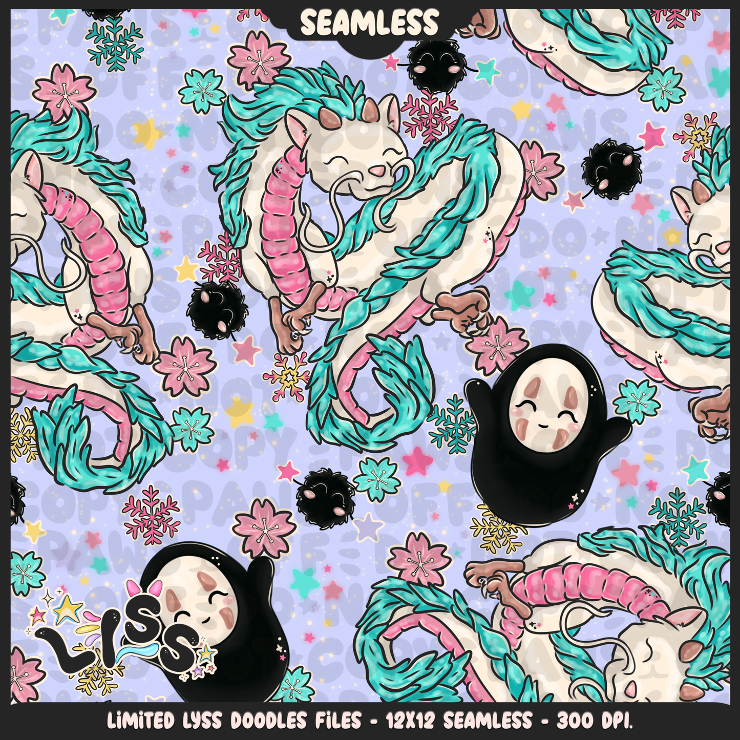 2023 - Lyss Doodles - Seamless - Mains - Winter Studio - 23LD009