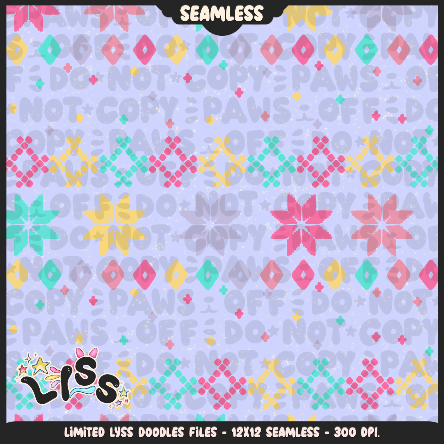 2023 - Lyss Doodles - Seamless - Coordinates - Winter Studio - 23LD009