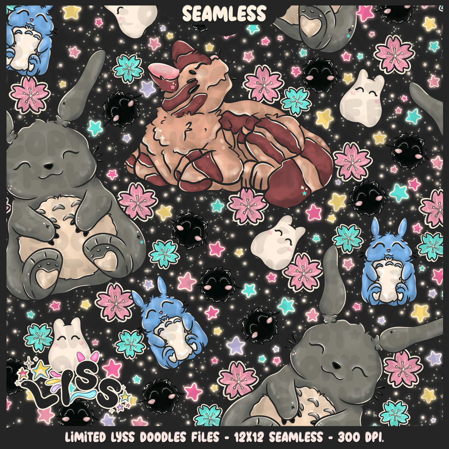 2023 - Lyss Doodles - Seamless - Mains - Winter Studio - 23LD009