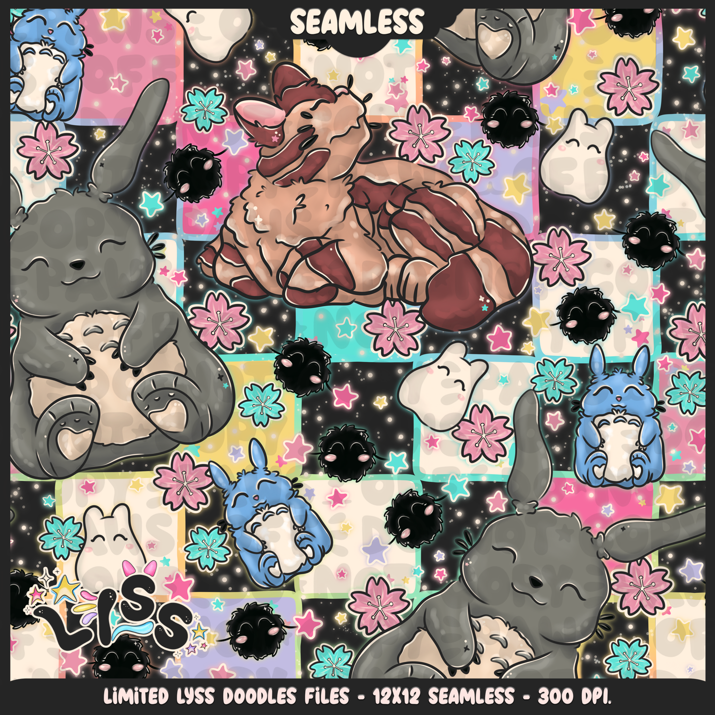 2023 - Lyss Doodles - Seamless - Mains - Winter Studio - 23LD009