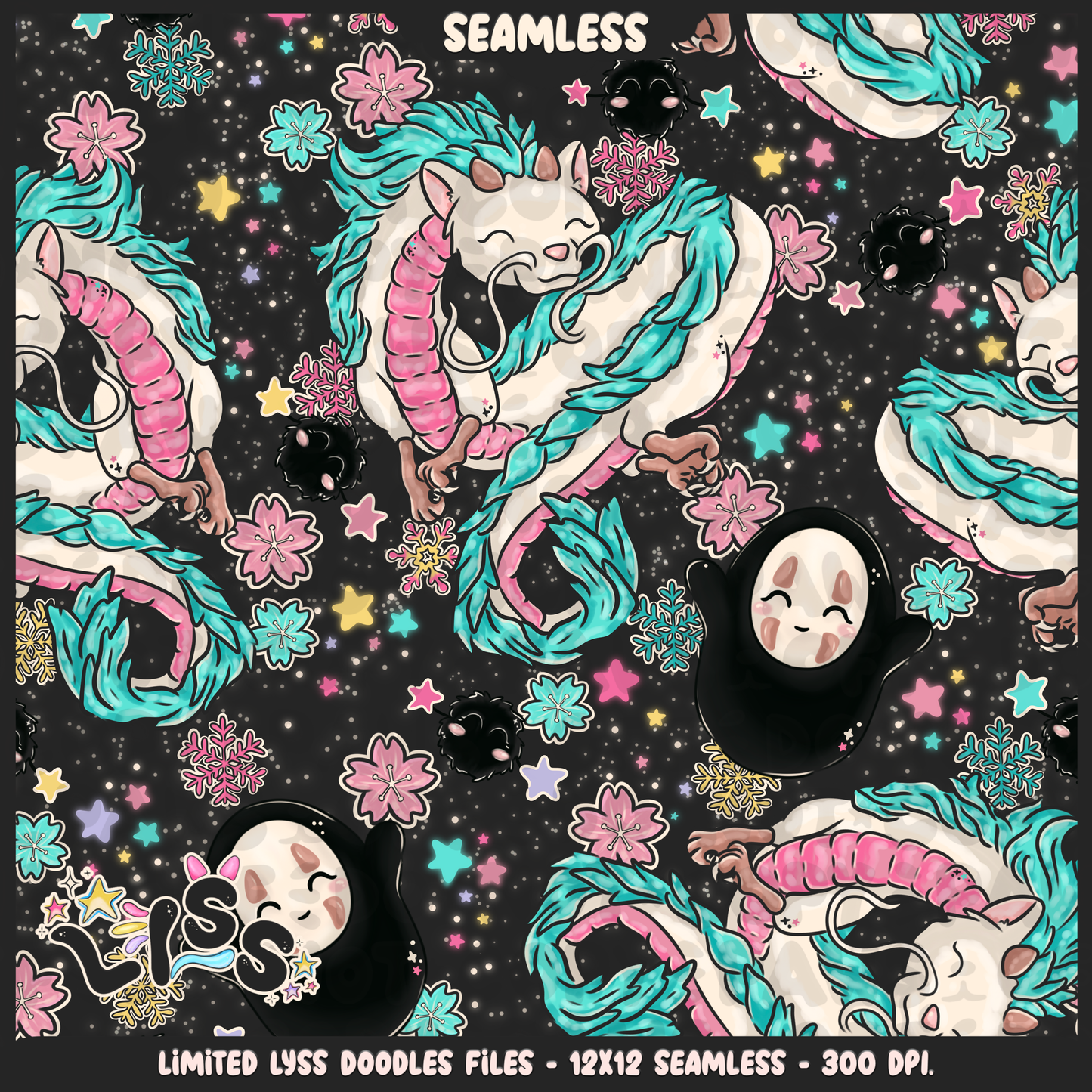 2023 - Lyss Doodles - Seamless - Mains - Winter Studio - 23LD009
