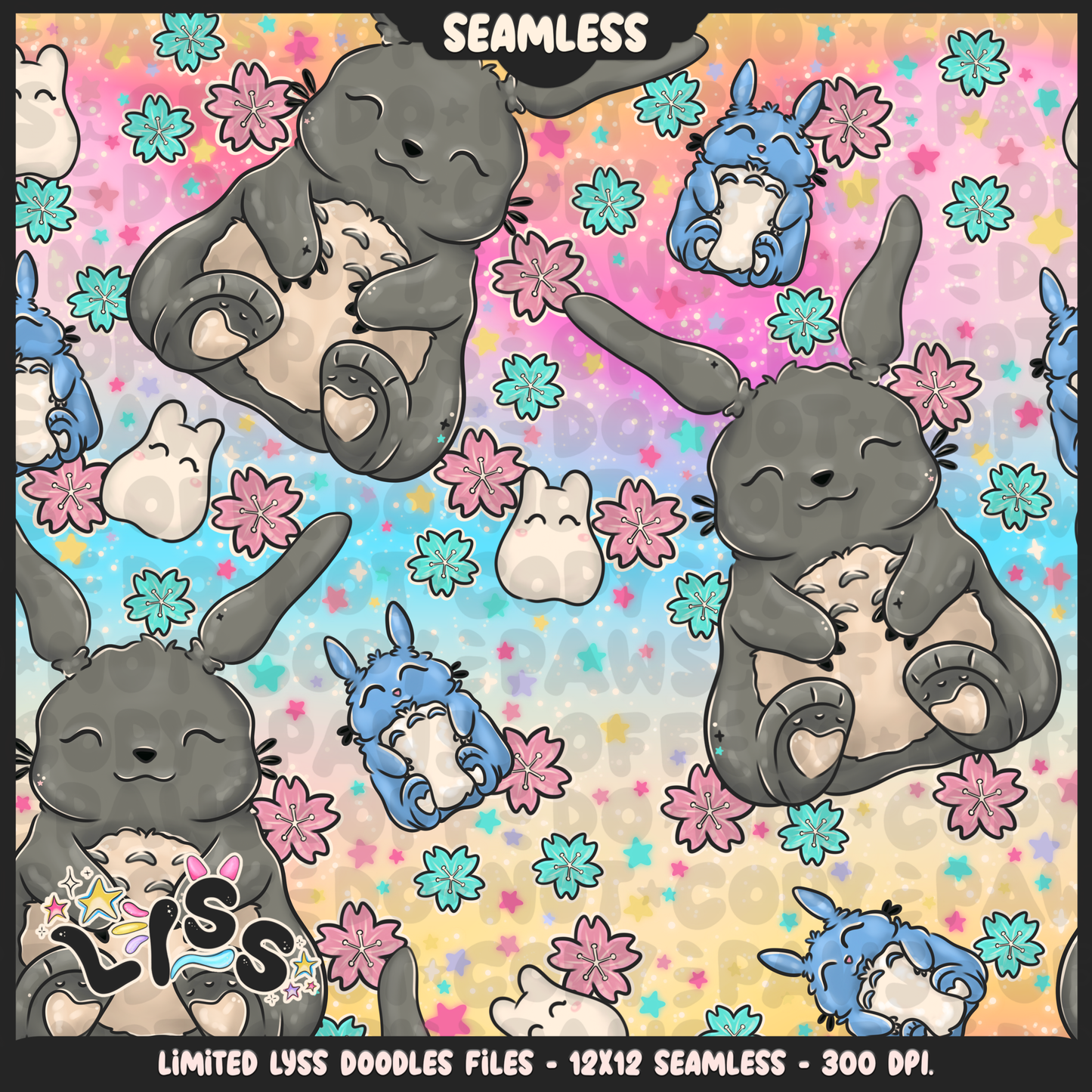 2023 - Lyss Doodles - Seamless - Mains - Winter Studio - 23LD009