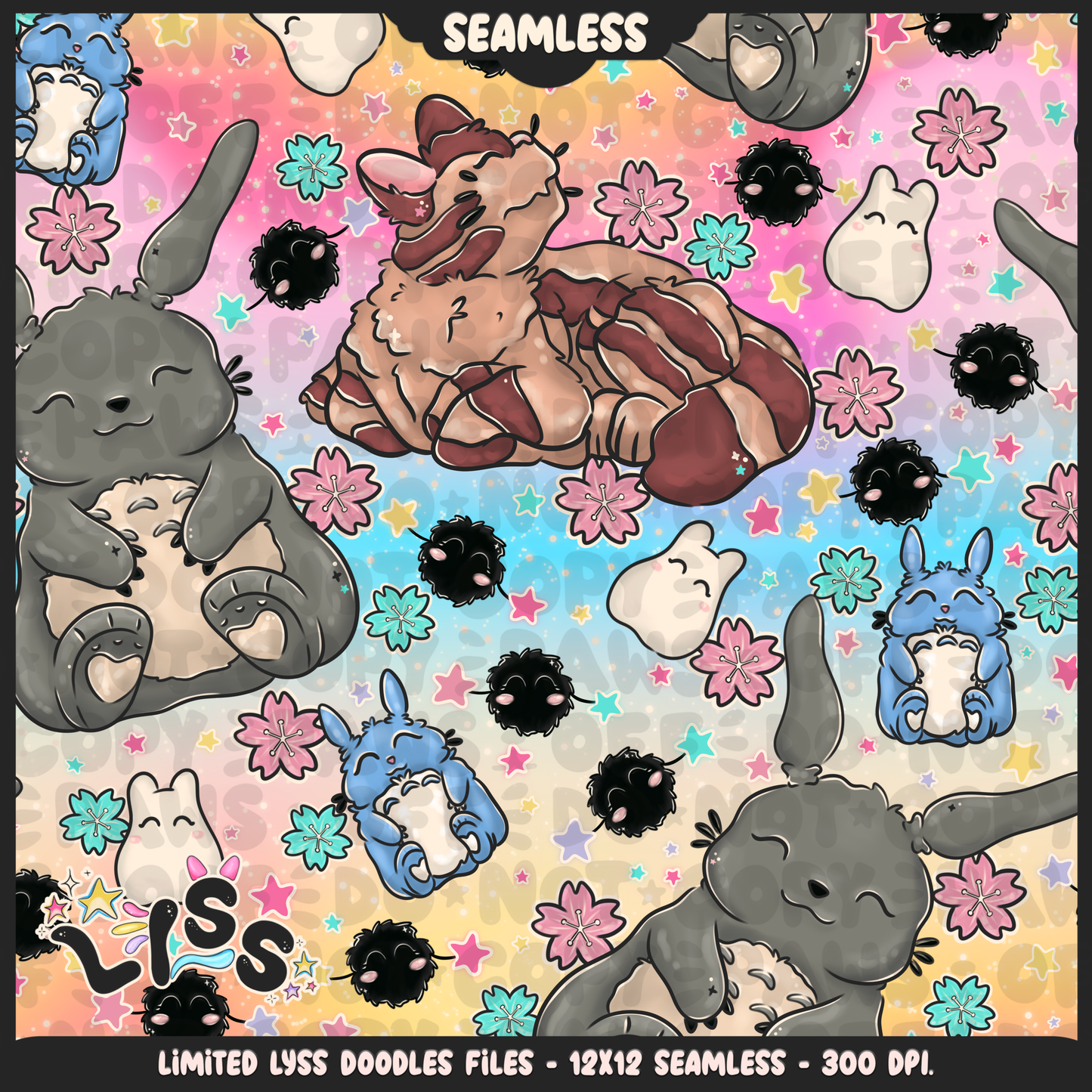 2023 - Lyss Doodles - Seamless - Mains - Winter Studio - 23LD009