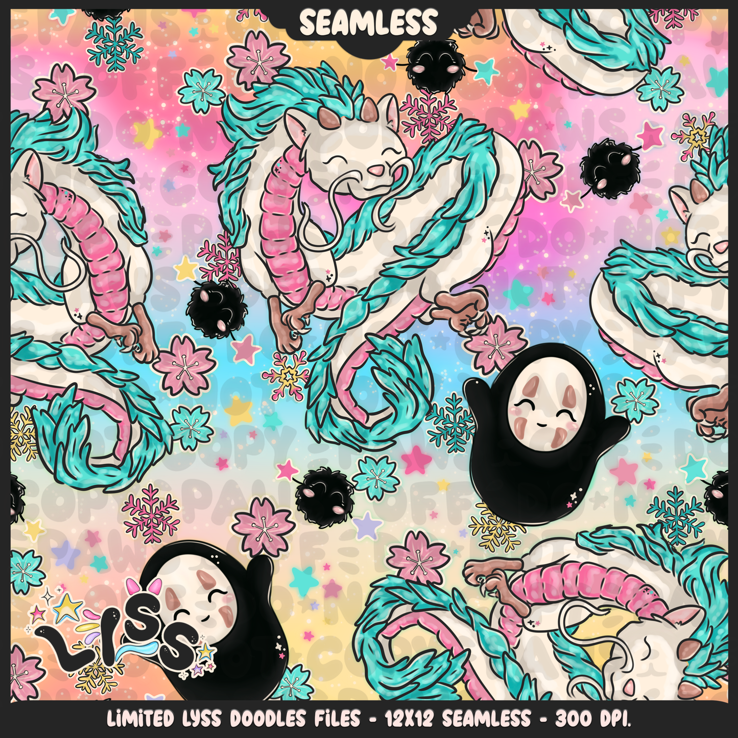 2023 - Lyss Doodles - Seamless - Mains - Winter Studio - 23LD009