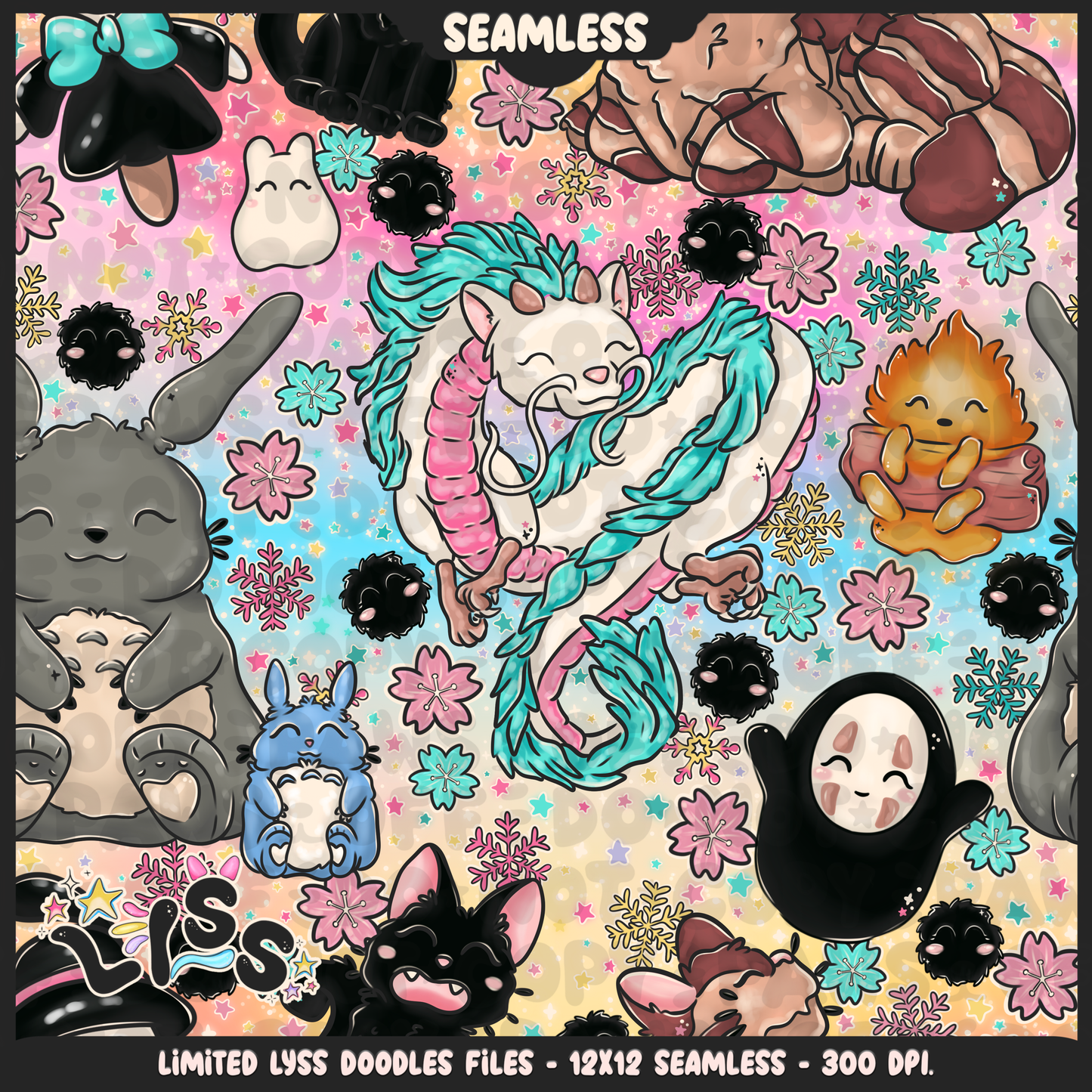 2023 - Lyss Doodles - Seamless - Mains - Winter Studio - 23LD009