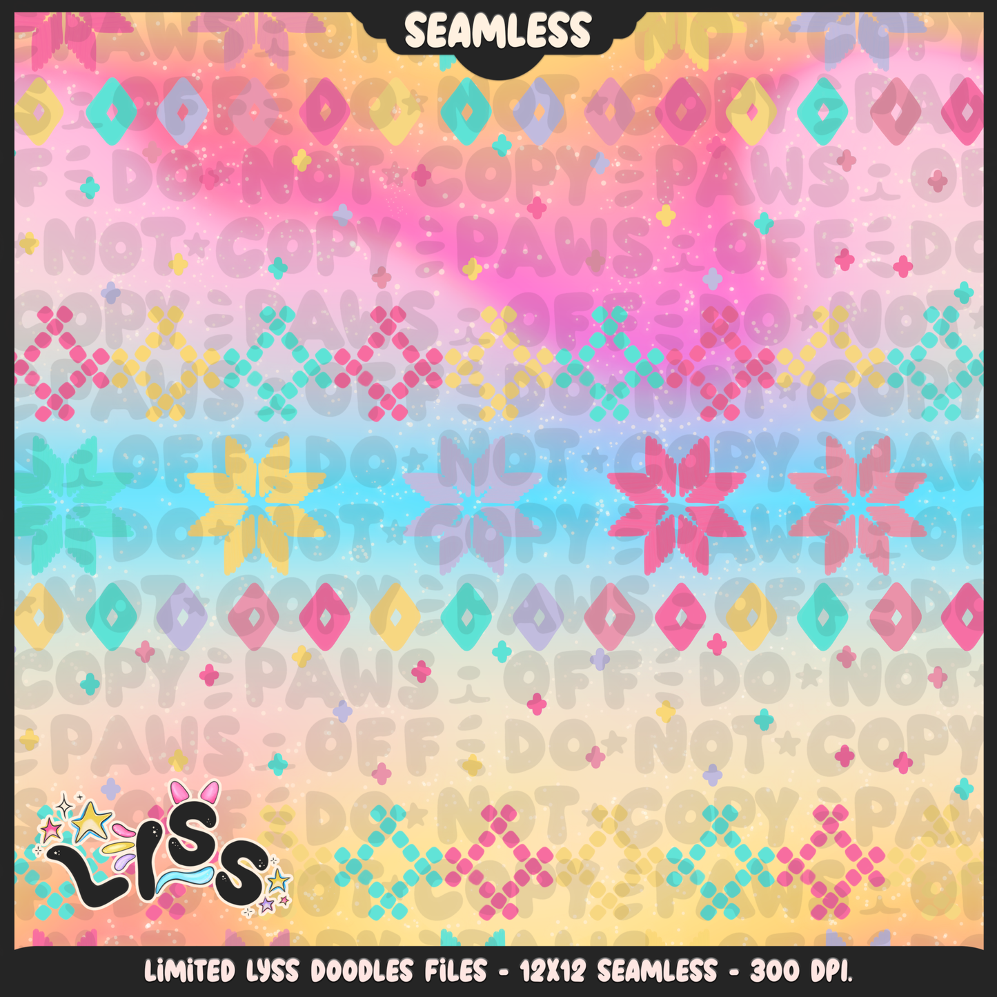 2023 - Lyss Doodles - Seamless - Coordinates - Winter Studio - 23LD009
