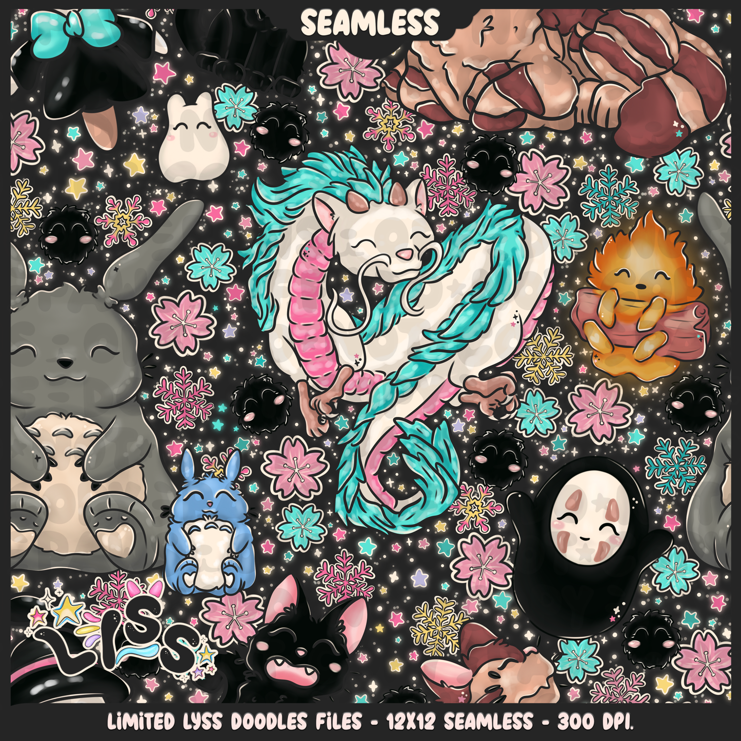 2023 - Lyss Doodles - Seamless - Mains - Winter Studio - 23LD009