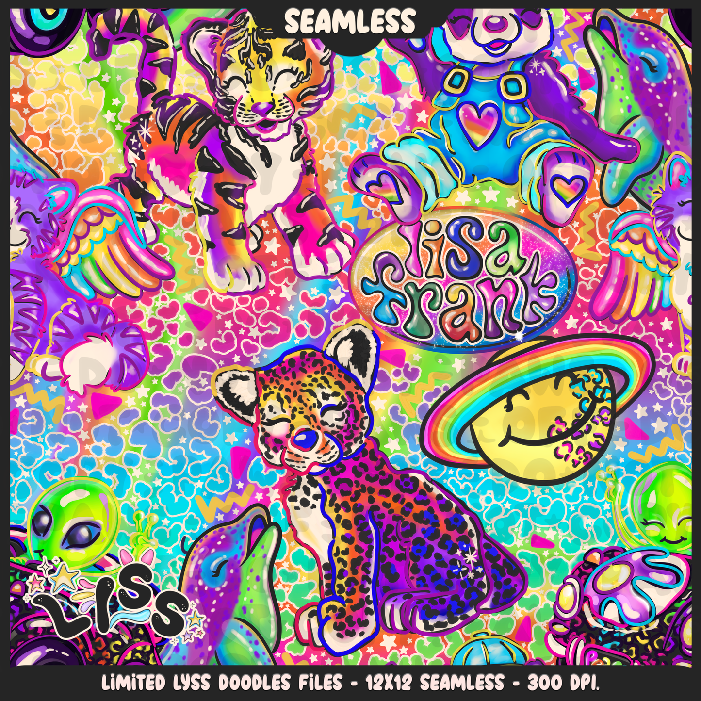 2023 - Lyss Doodles - Seamless - Mains - Inspired LF - 23LD010