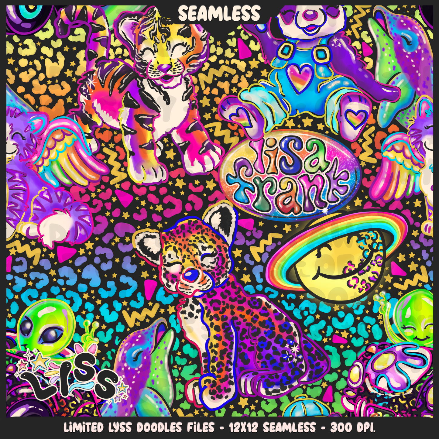 2023 - Lyss Doodles - Seamless - Mains - Inspired LF - 23LD010