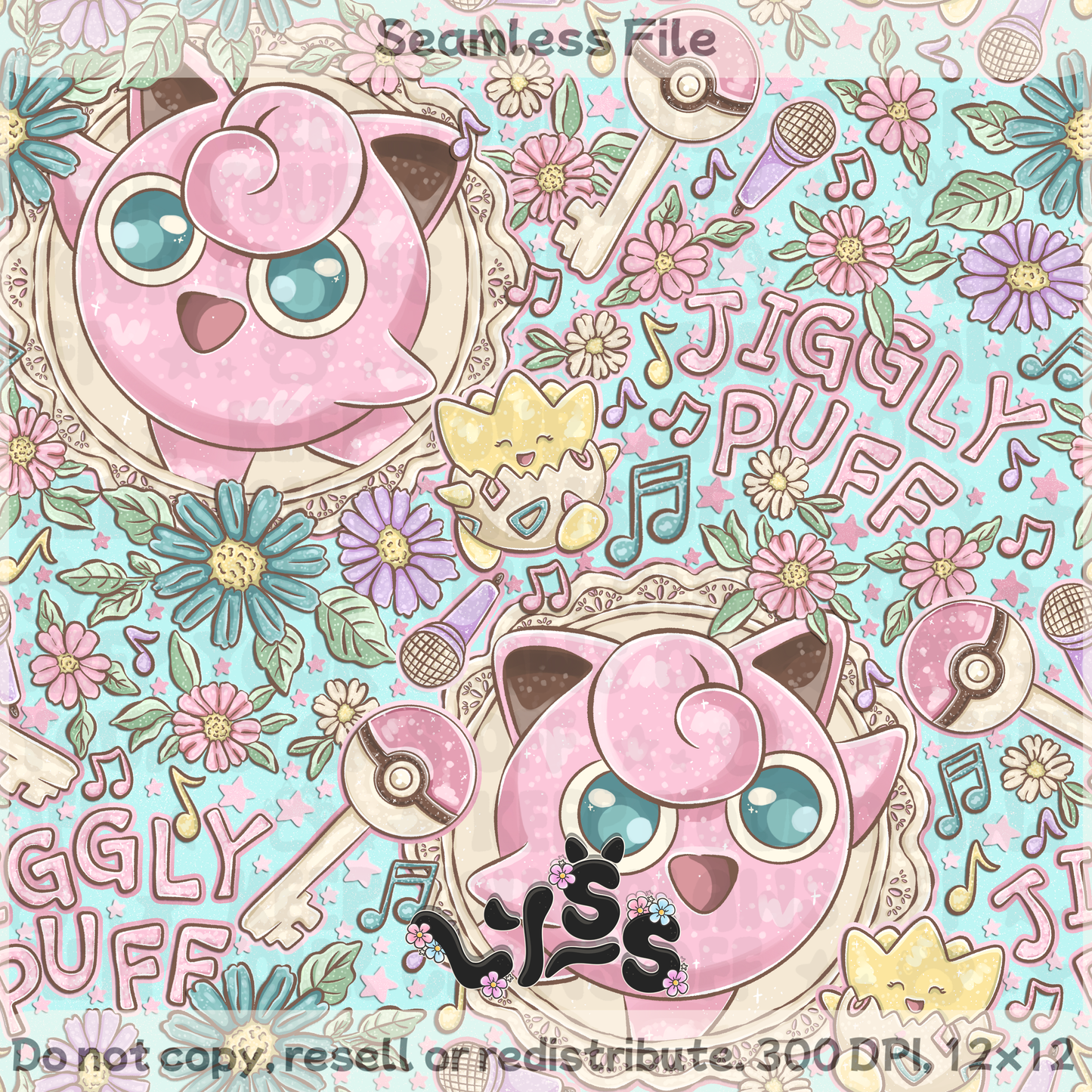 2026 - Lyss Doodles - Seamless - Mystery Files #5 - 26LD011