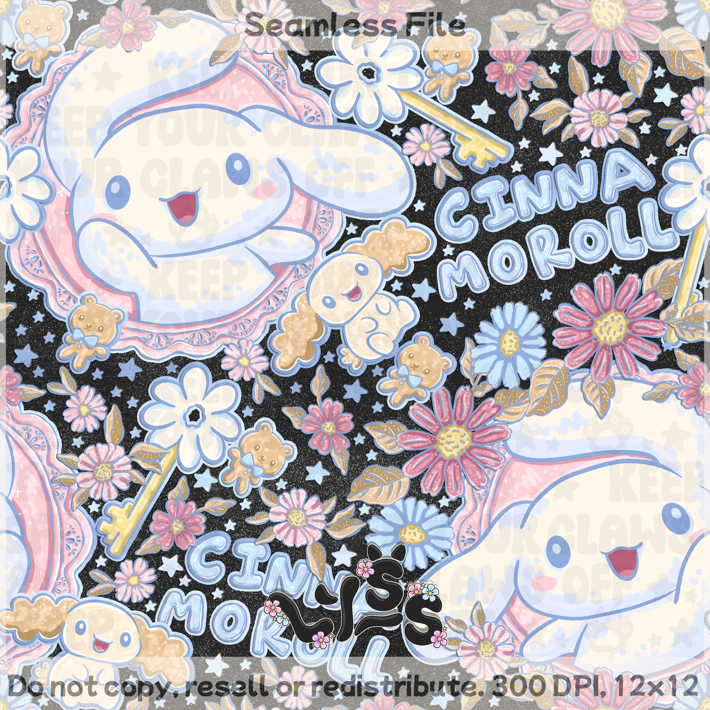 2026 - Lyss Doodles - Seamless - Mystery Files #4 - 26LD010