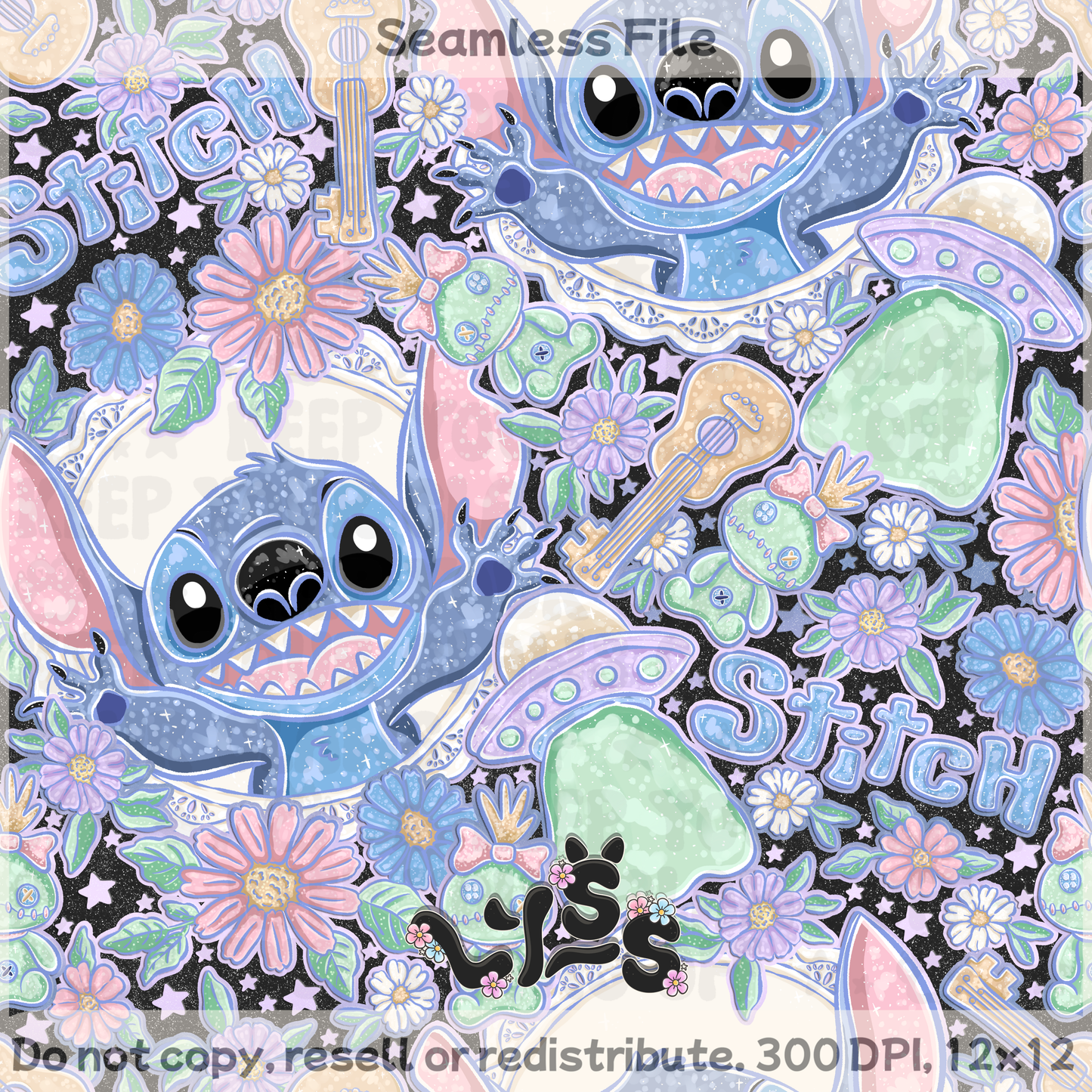 2026 - Lyss Doodles - Seamless - Mystery Files #6 - 26LD012