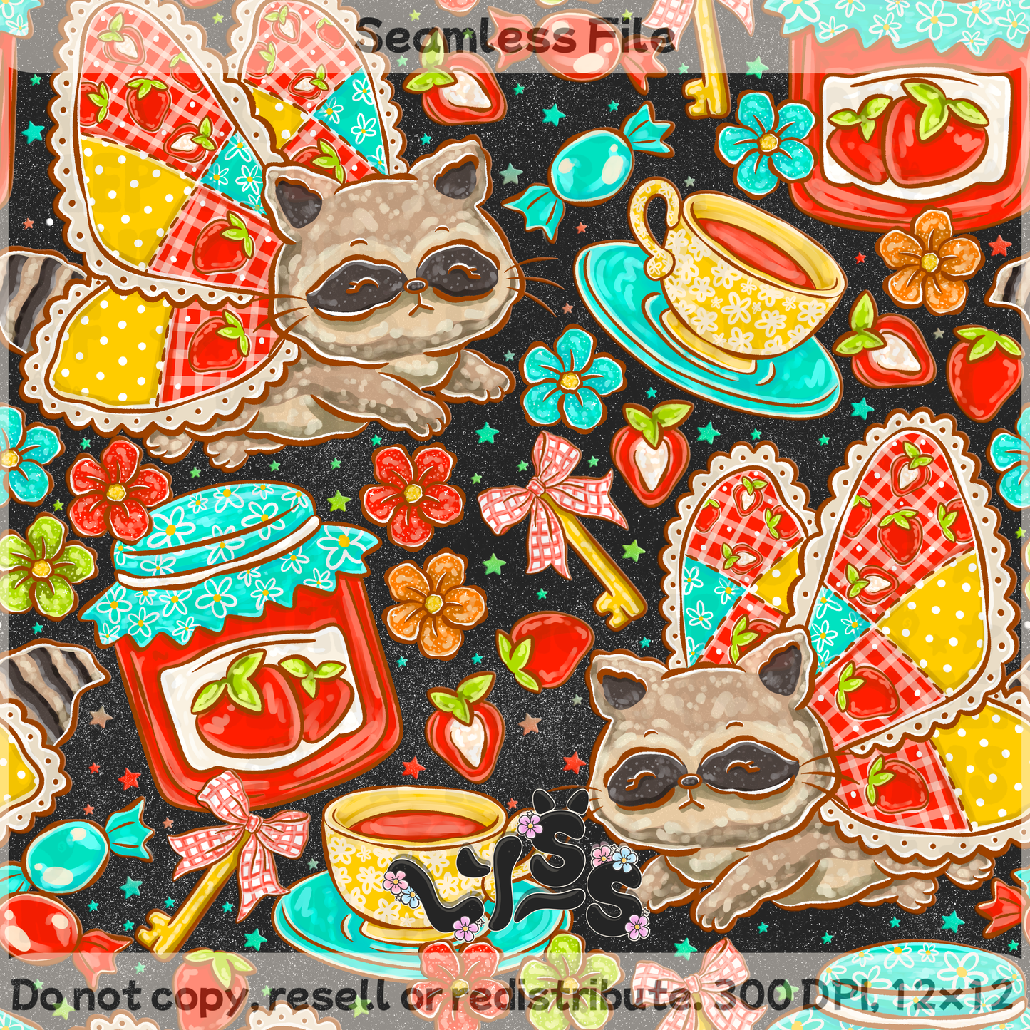 2026 - Lyss Doodles - Seamless - Mystery Files #2 - 26LD017