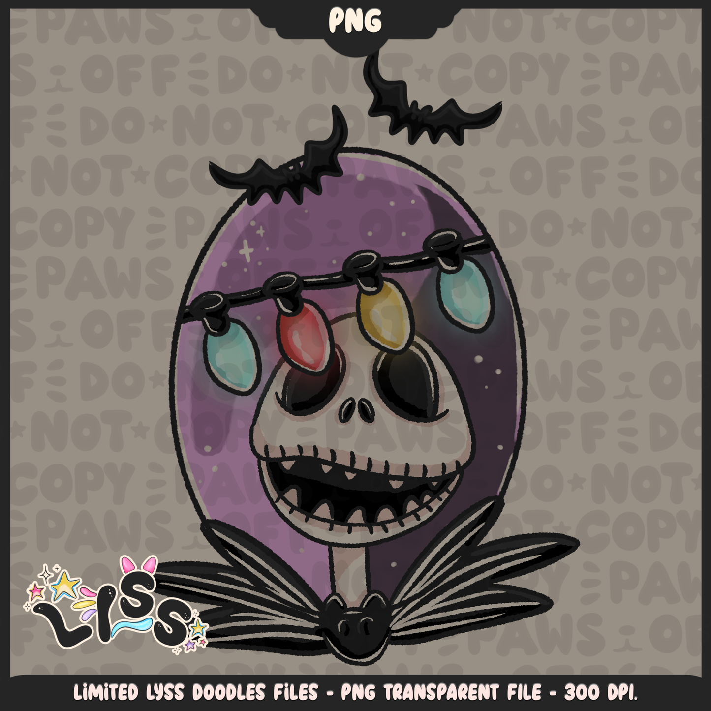 2024 - Lyss Doodles - Transparent - PNG - Nightmare comic - 24LD074