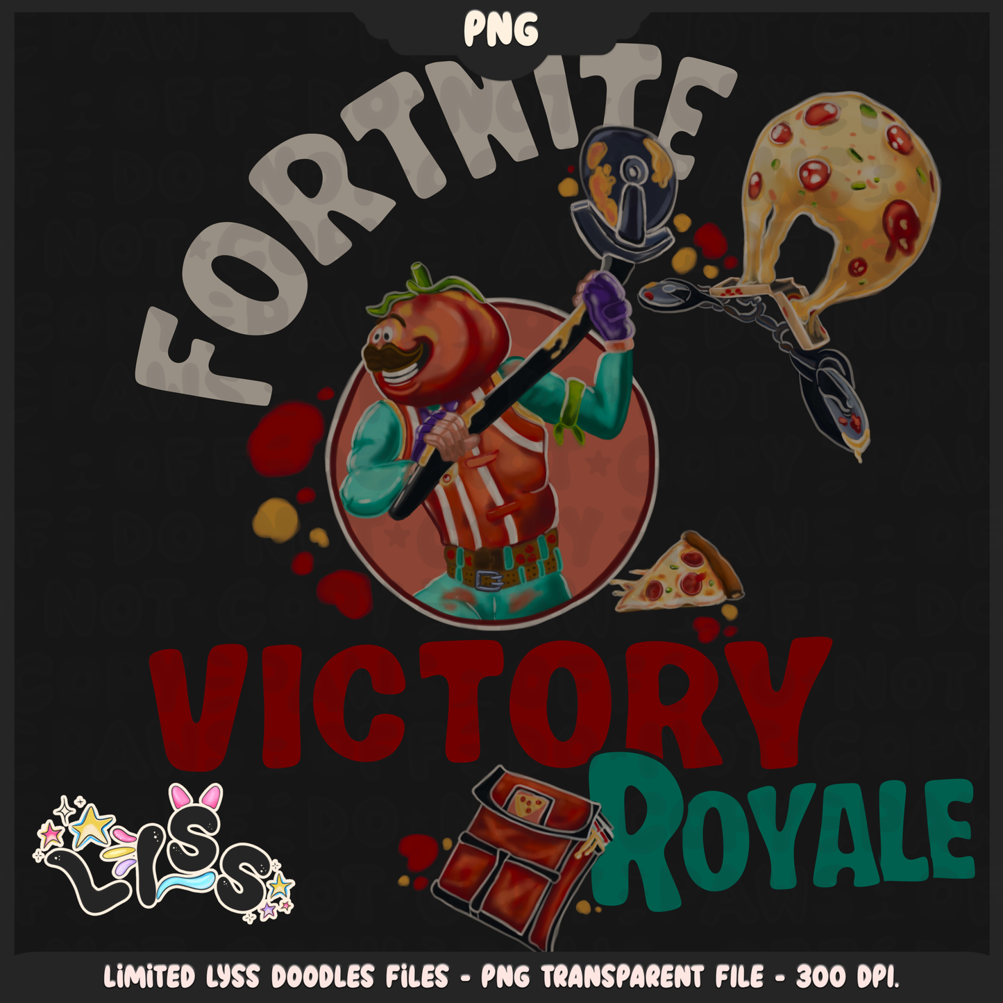 2024 - Lyss Doodles - PNG Files - Fort Battle - Tomato