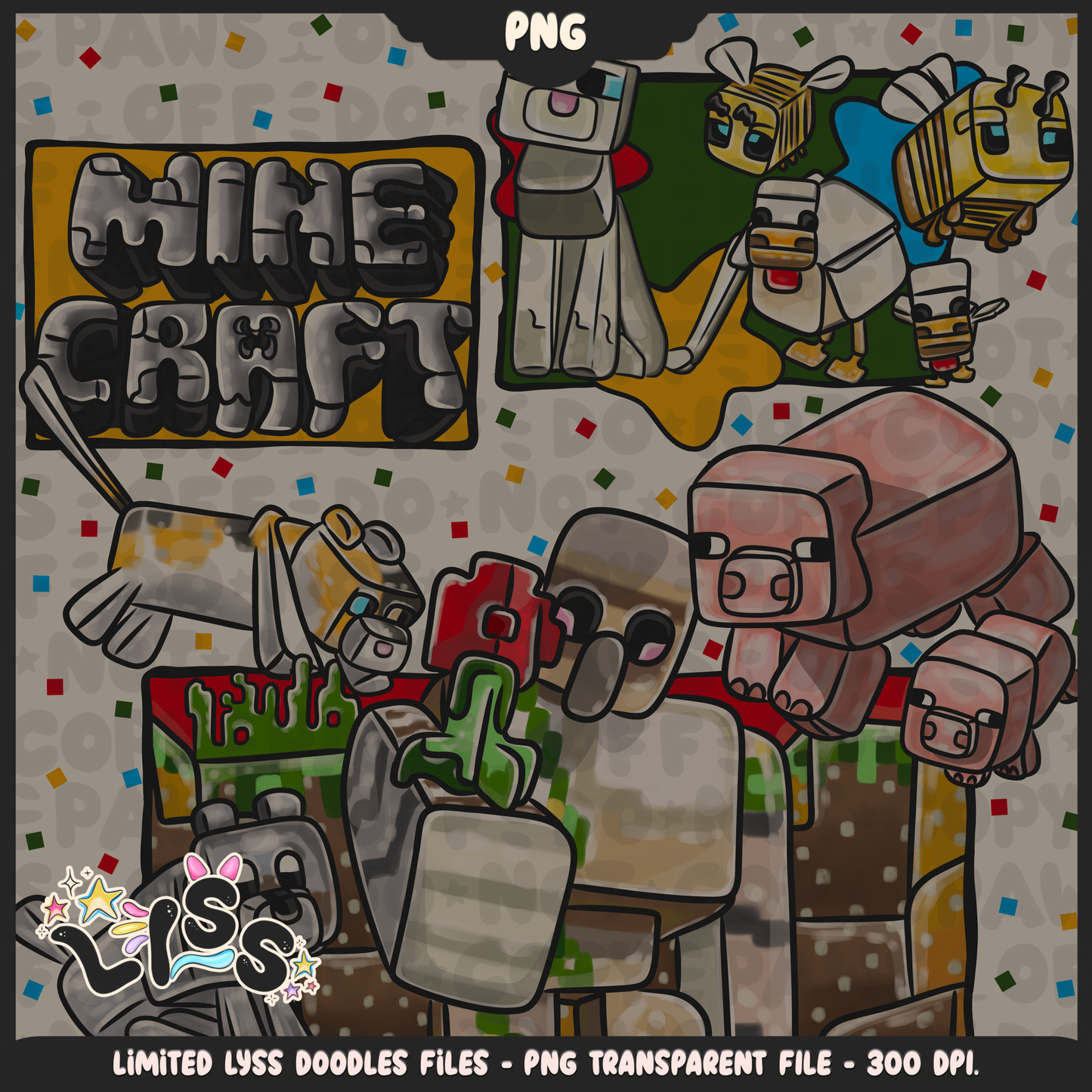 2023 - Lyss Doodles - PNG Files - Block Game - Bold Village - 23LD019