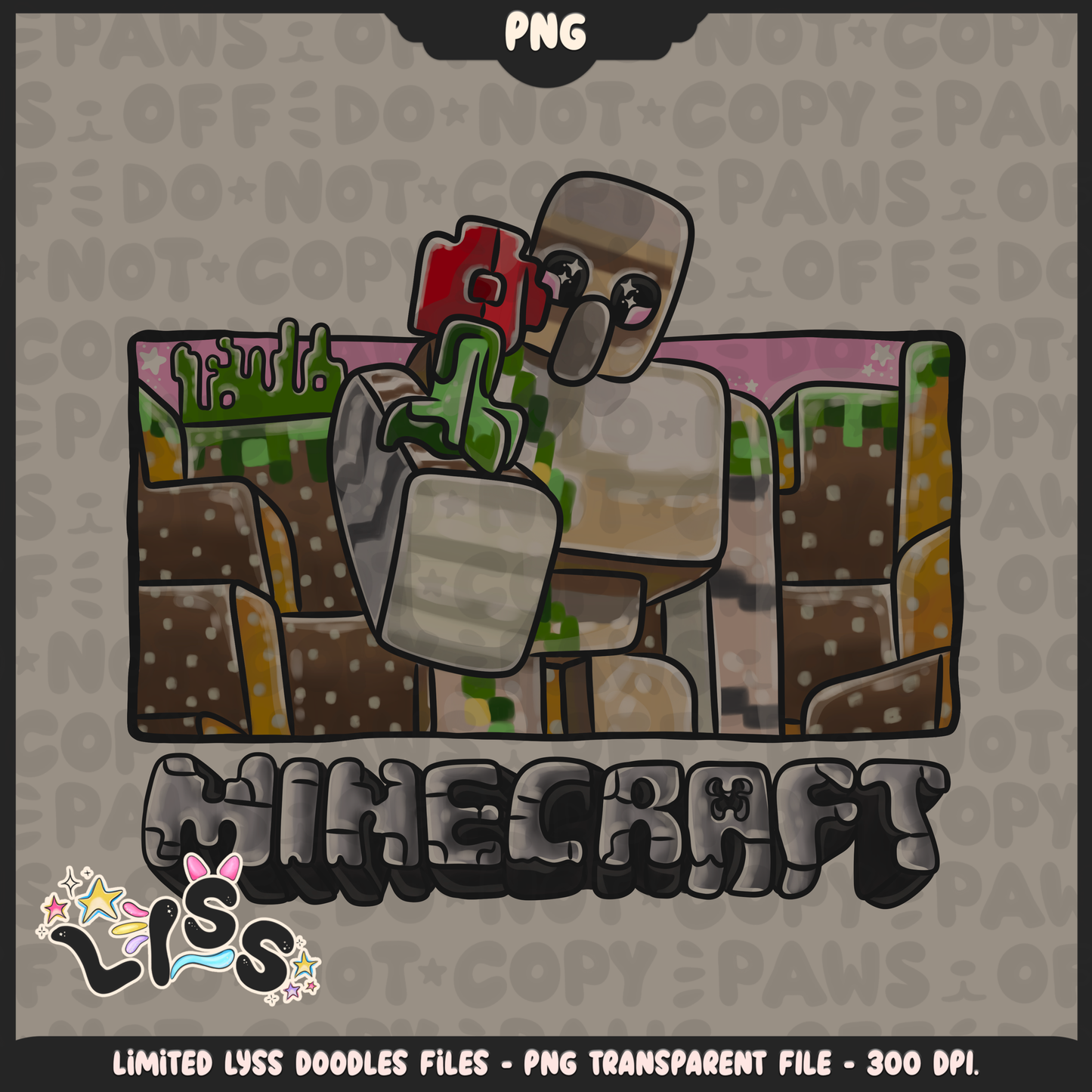 2023 - Lyss Doodles - PNG Files - Block Game - Cutesy Village - 23LD019