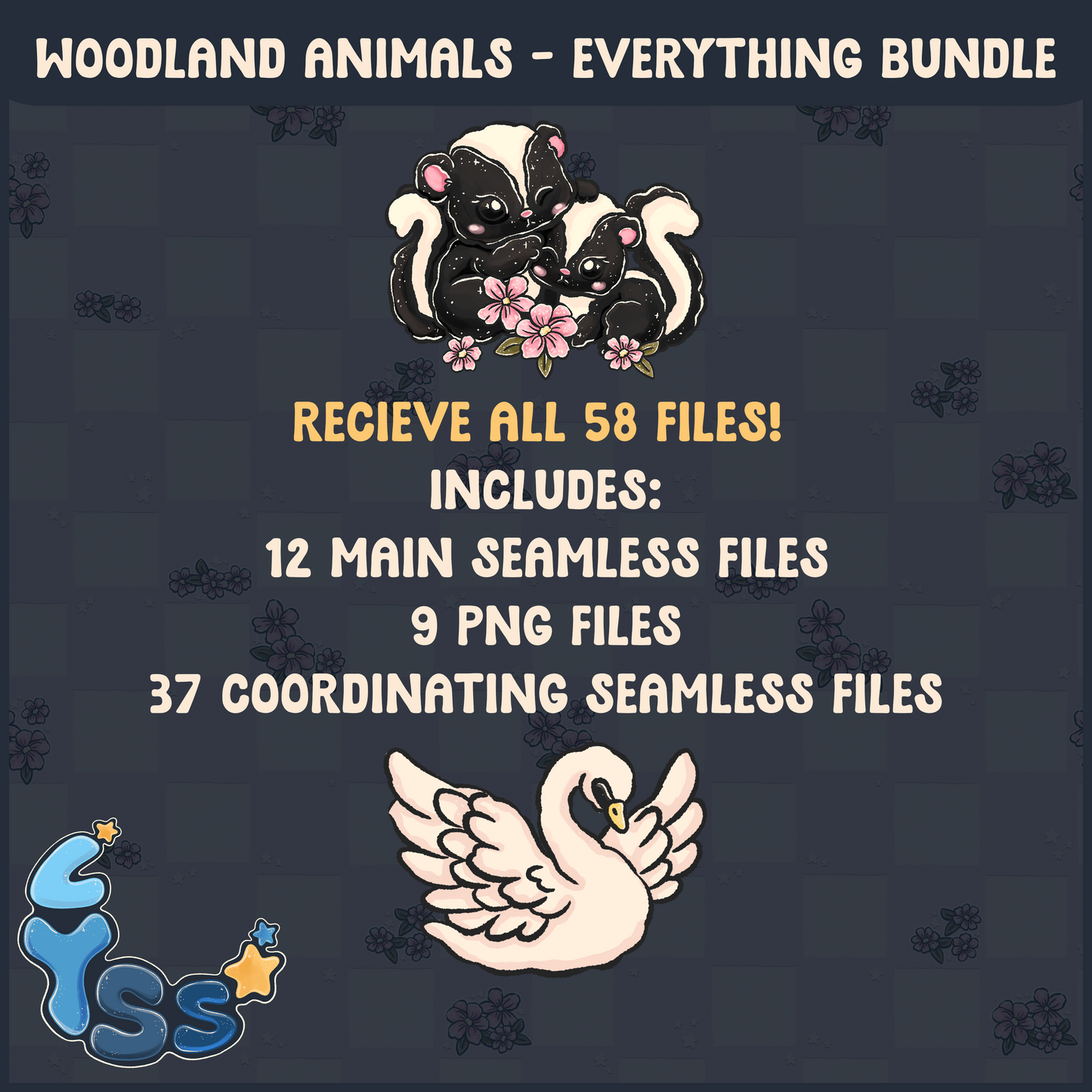 2024 - Lyss Doodles - CYOB & Everything Bundles - Woodland Animals - 24LD082