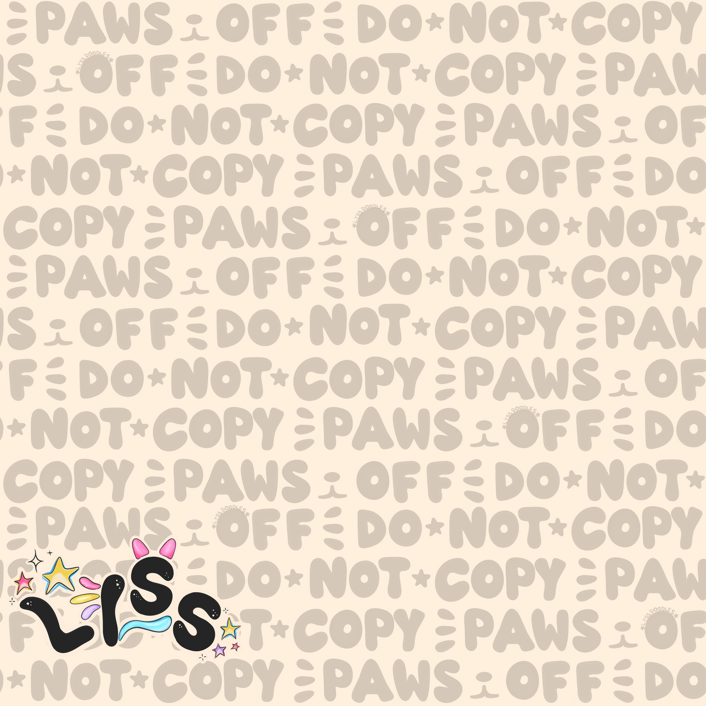 Lyss Doodles - Watermark - Paws Off !