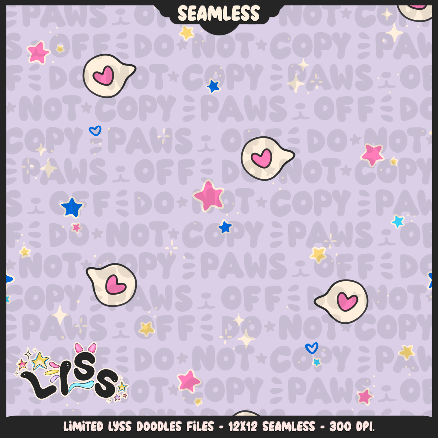 2023 - Lyss Doodles - Seamless - Coordinates - The Cutest Alien - 23LD015