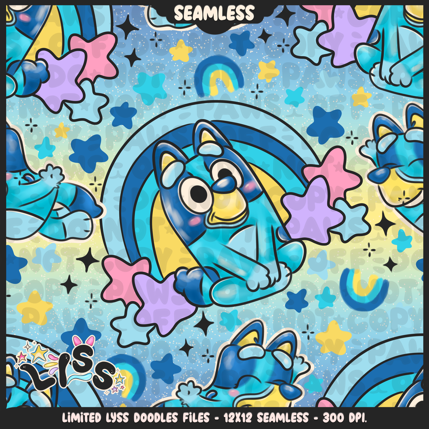 2023 - Lyss Doodles - Seamless - Mains - Fun Kids - 23LD017