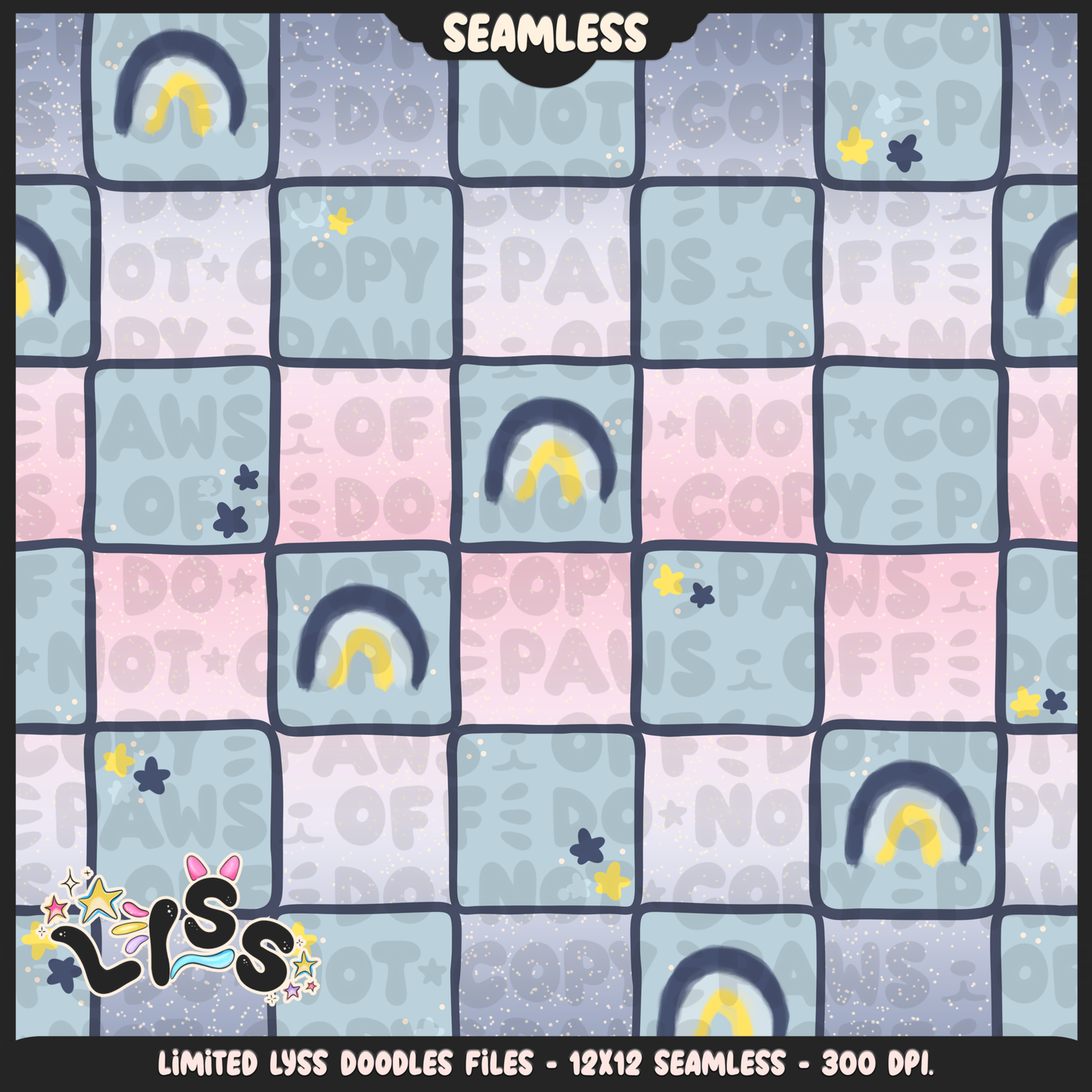 2023 - Lyss Doodles - Seamless - Coordinates - Fun Kids - 23LD017