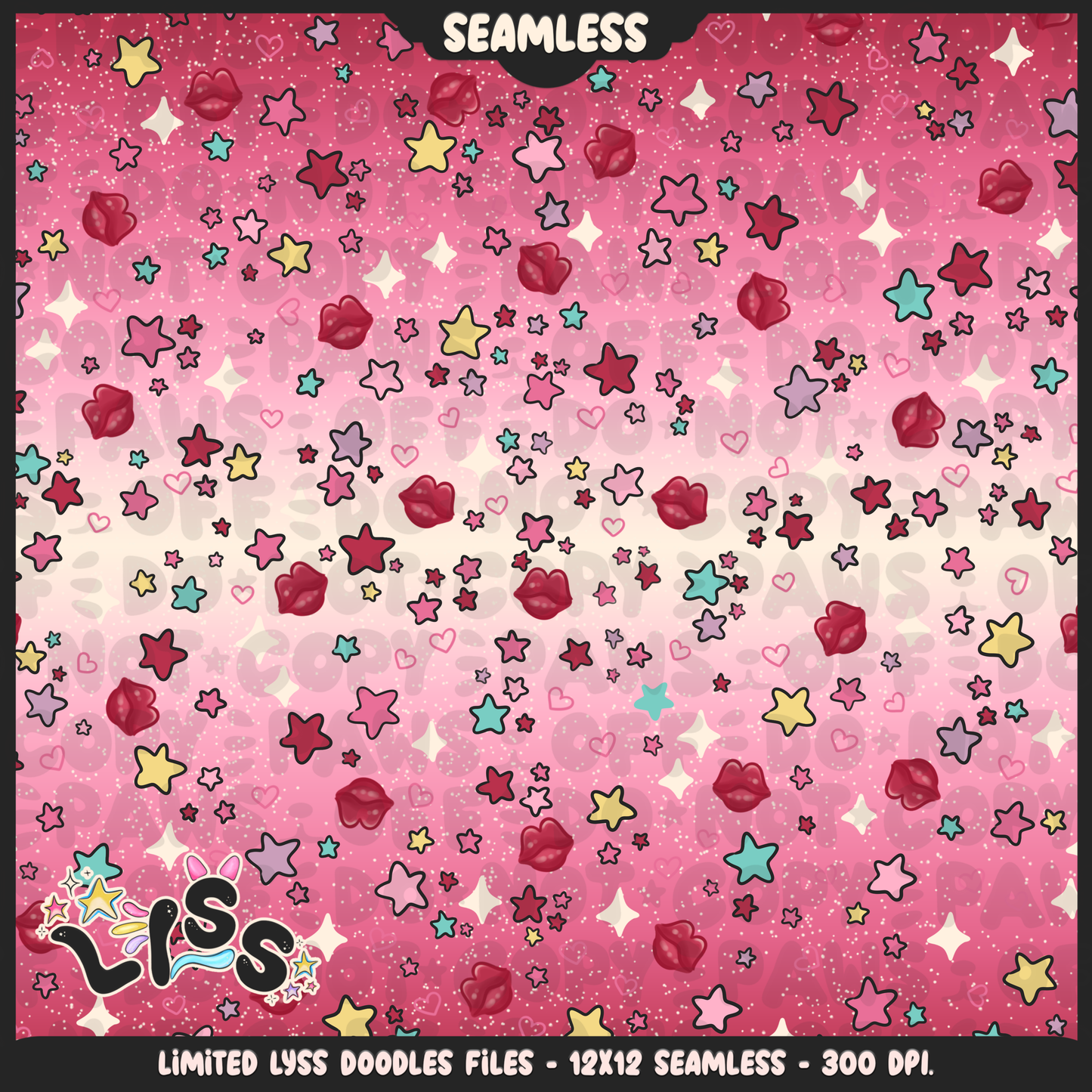 2023 - Lyss Doodles - Seamless - Coordinates - Lovers - 23LD018