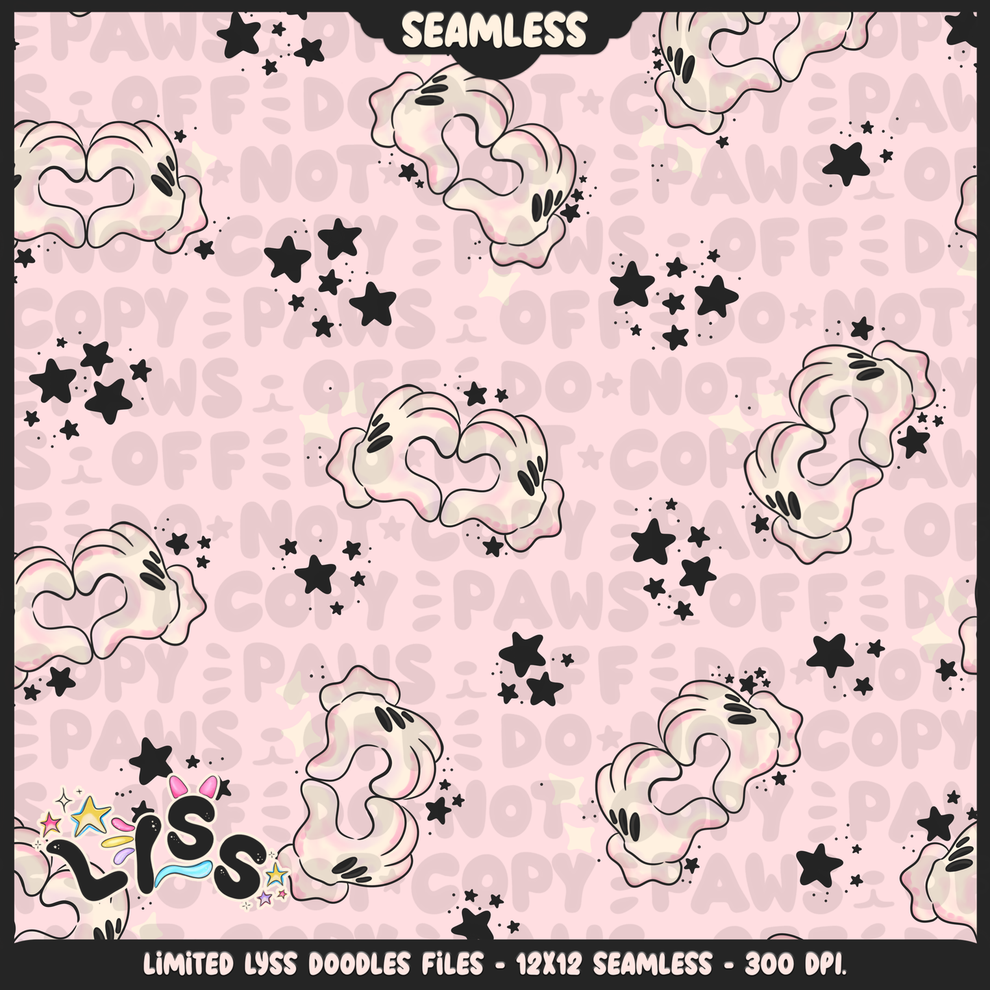 2023 - Lyss Doodles - Seamless - Coordinates - Lovers - 23LD018