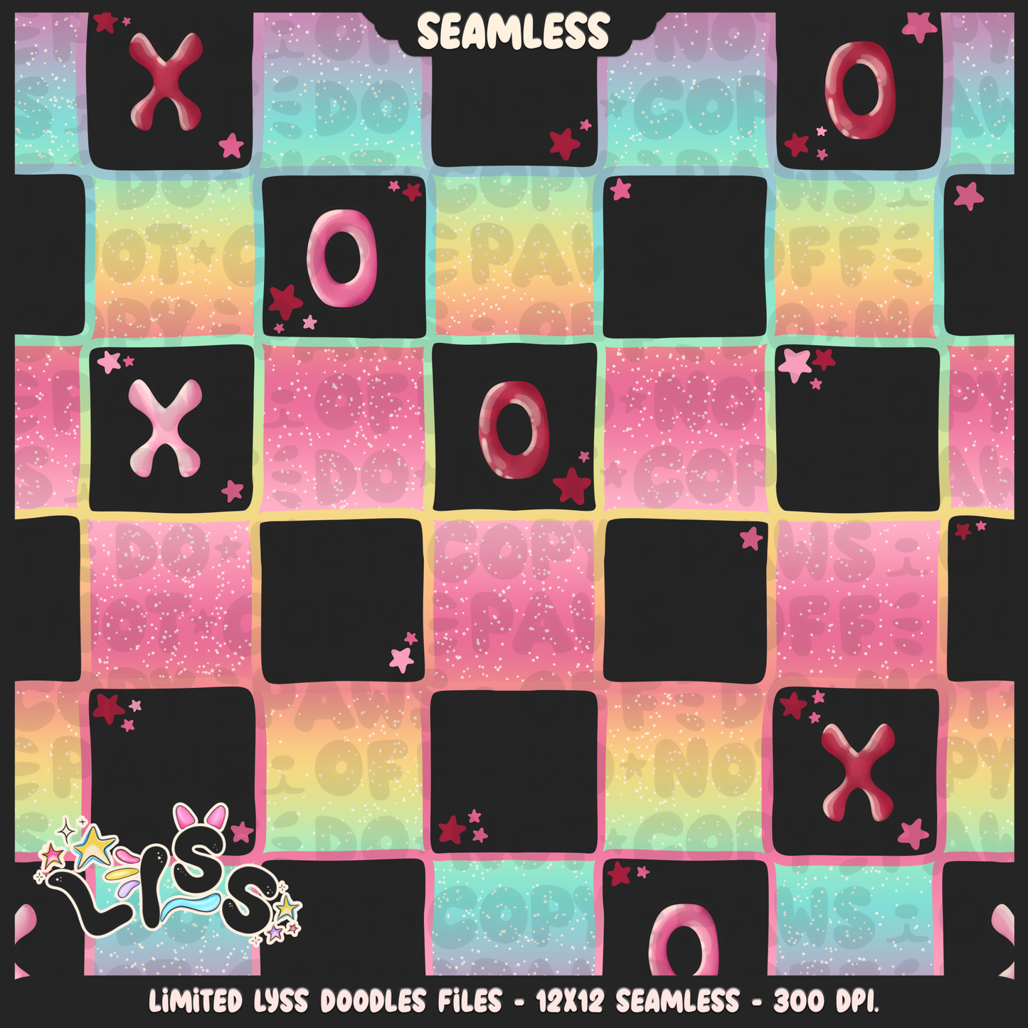 2023 - Lyss Doodles - Seamless - Coordinates - Lovers - 23LD018