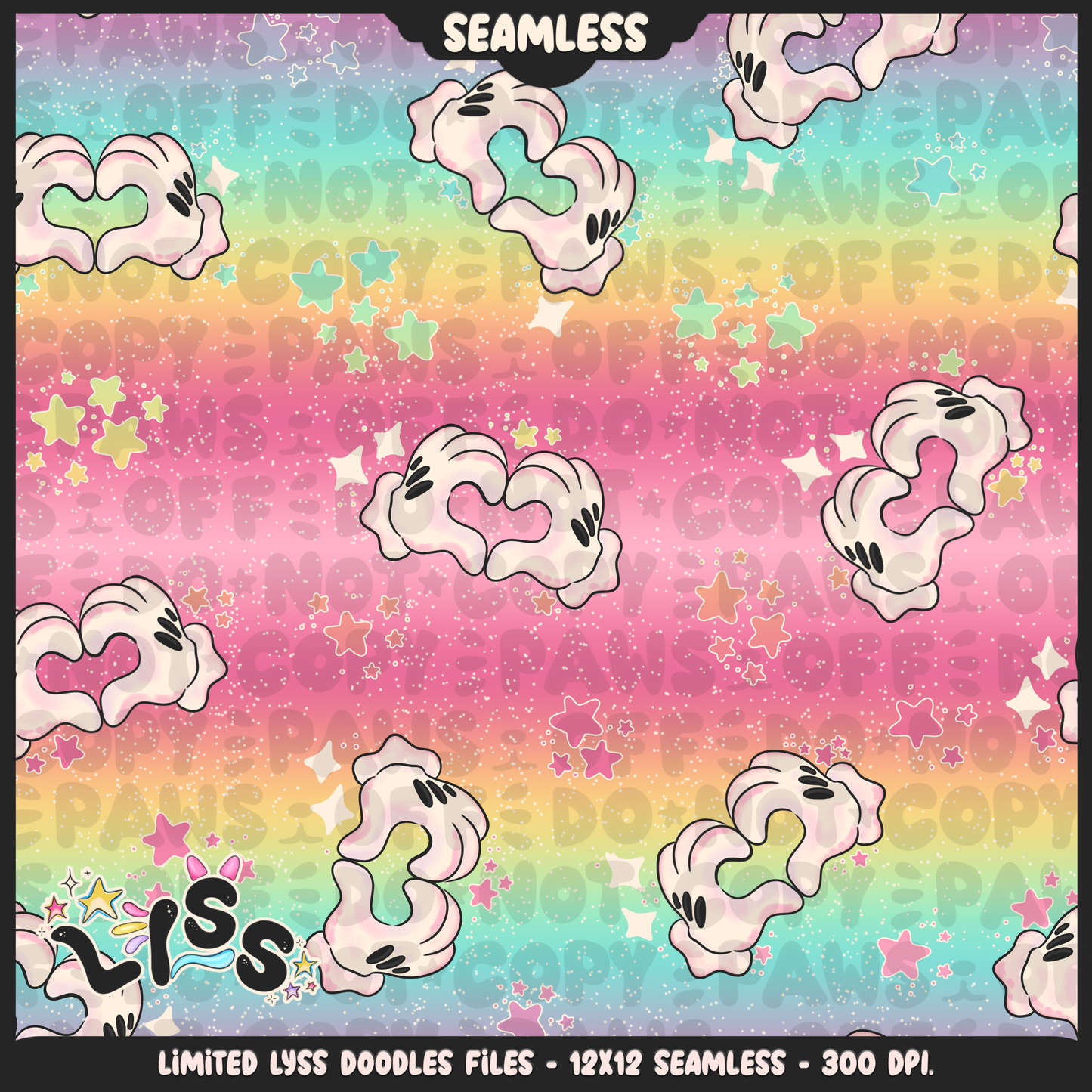 2023 - Lyss Doodles - Seamless - Coordinates - Lovers - 23LD018