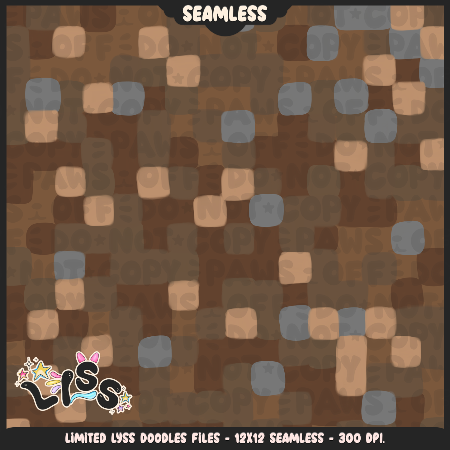 2023 - Lyss Doodles - Seamless - Coordinates - Block Game - Block Textures - 23LD019