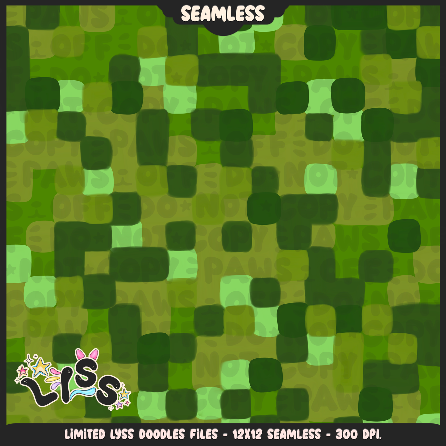 2023 - Lyss Doodles - Seamless - Coordinates - Block Game - Block Textures - 23LD019
