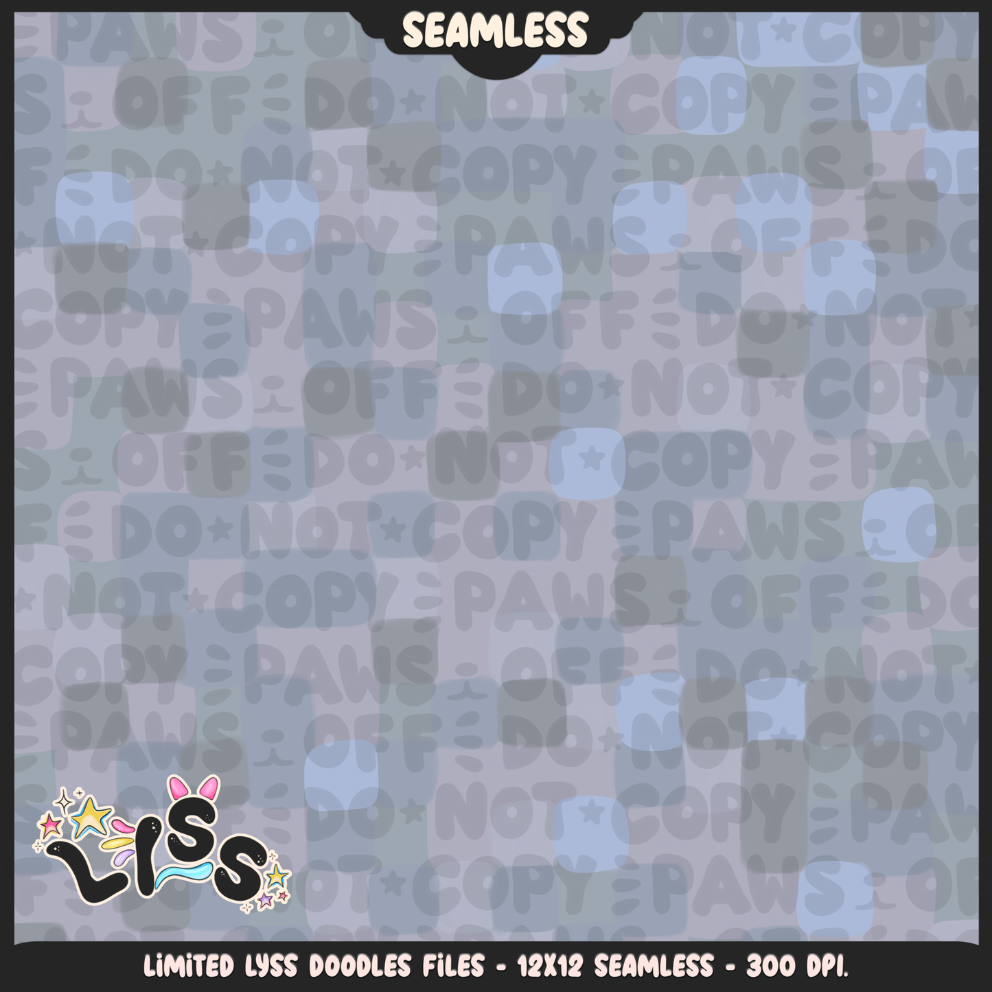 2023 - Lyss Doodles - Seamless - Coordinates - Block Game - Block Textures - 23LD019