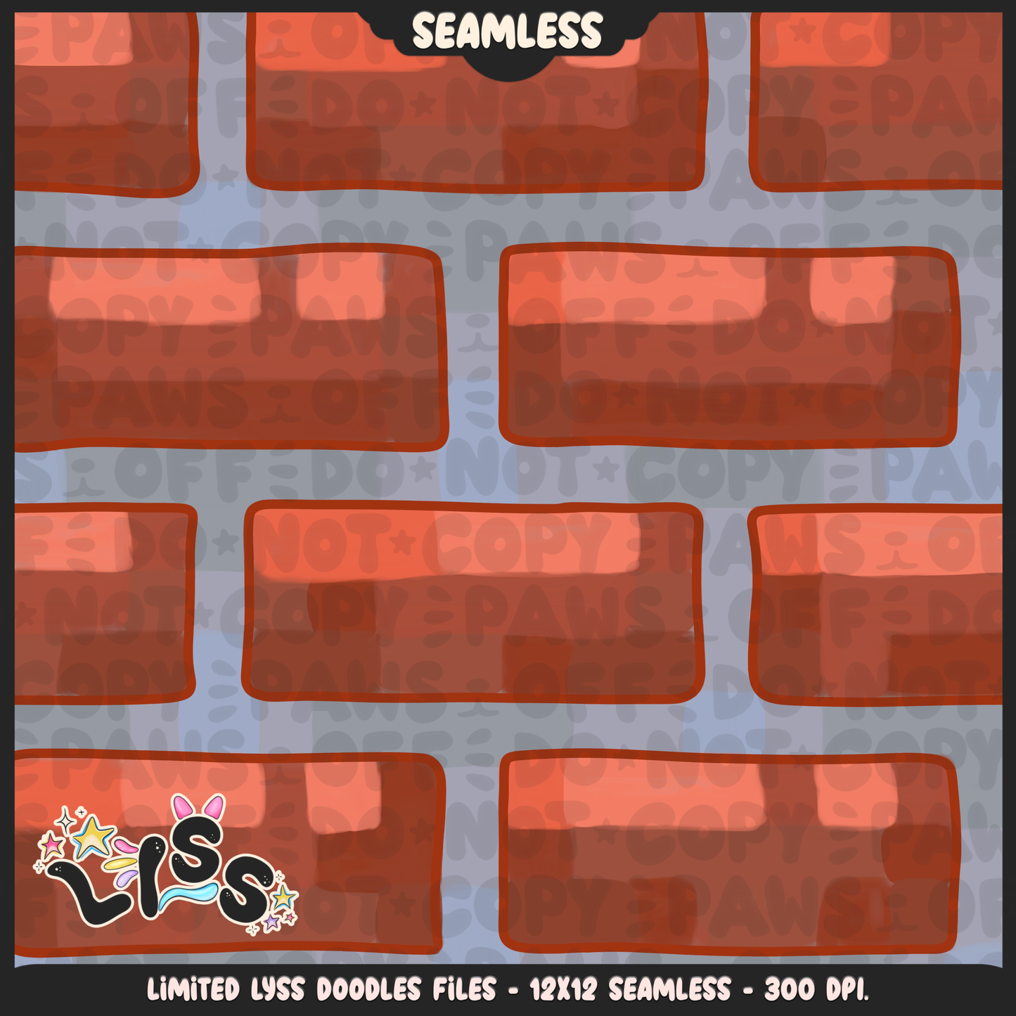 2023 - Lyss Doodles - Seamless - Coordinates - Block Game - Block Textures - 23LD019