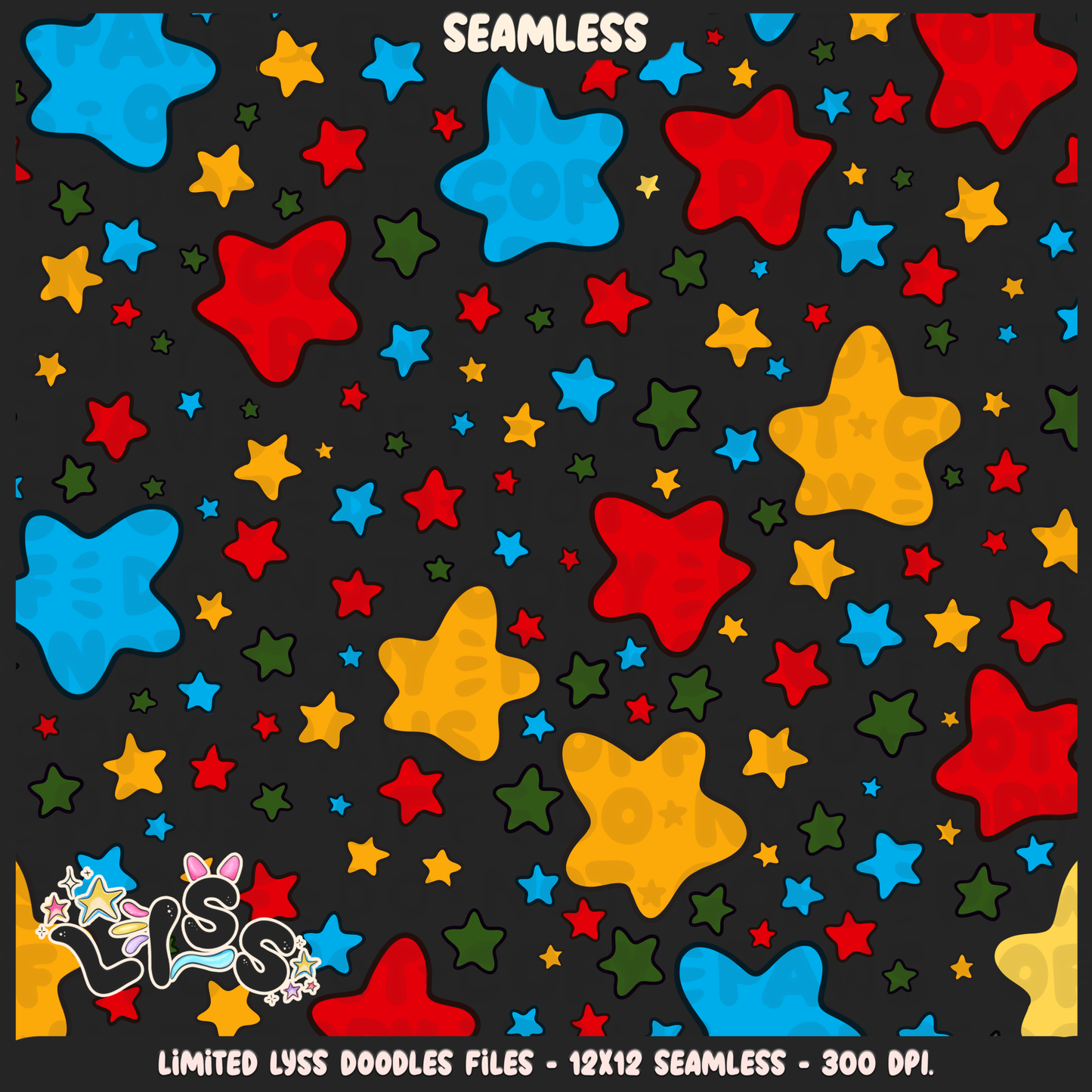 2023 - Lyss Doodles - Seamless - Coordinates - Block Game - Bold Village - 23LD019