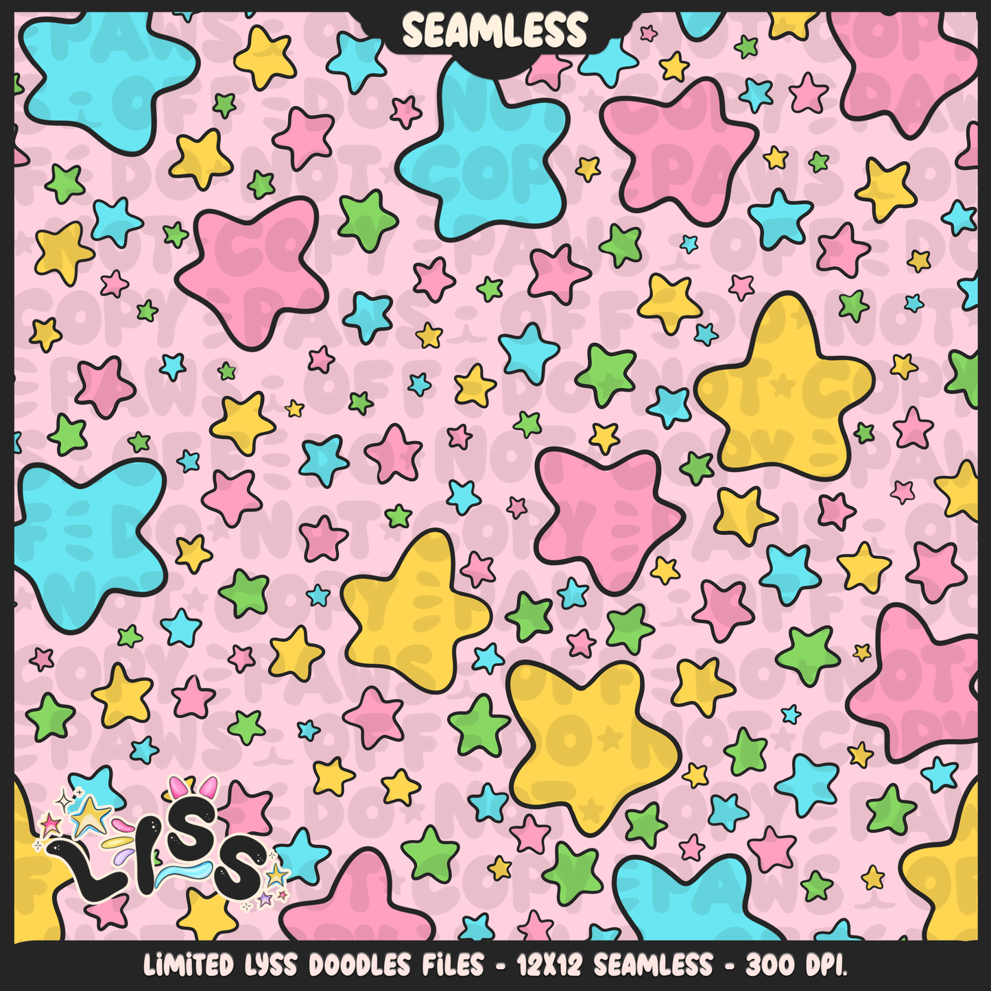 2023 - Lyss Doodles - Seamless - Coordinates - Block Game - Cutesy Village - 23LD019