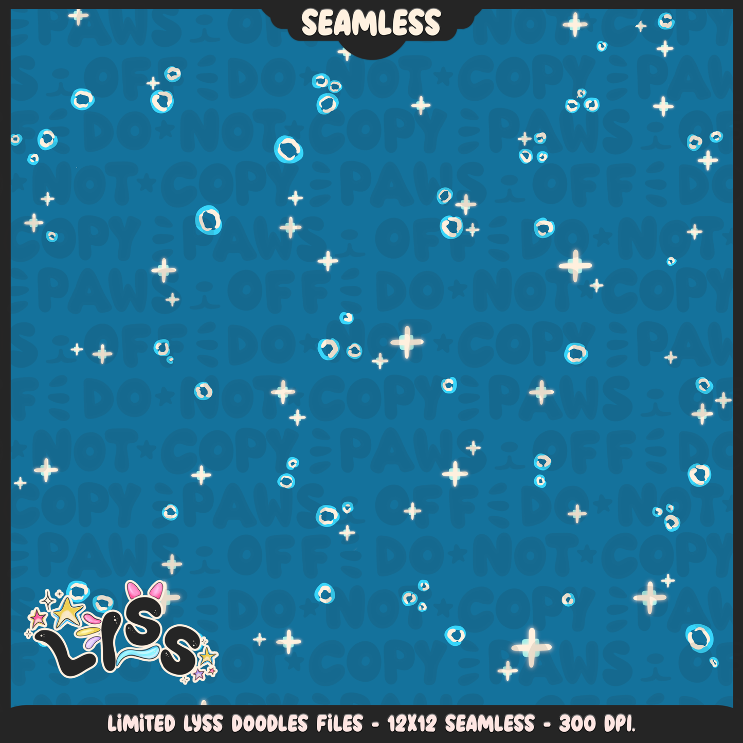 2023 - Lyss Doodles - Seamless - Coordinates - Block Game - 23LD021