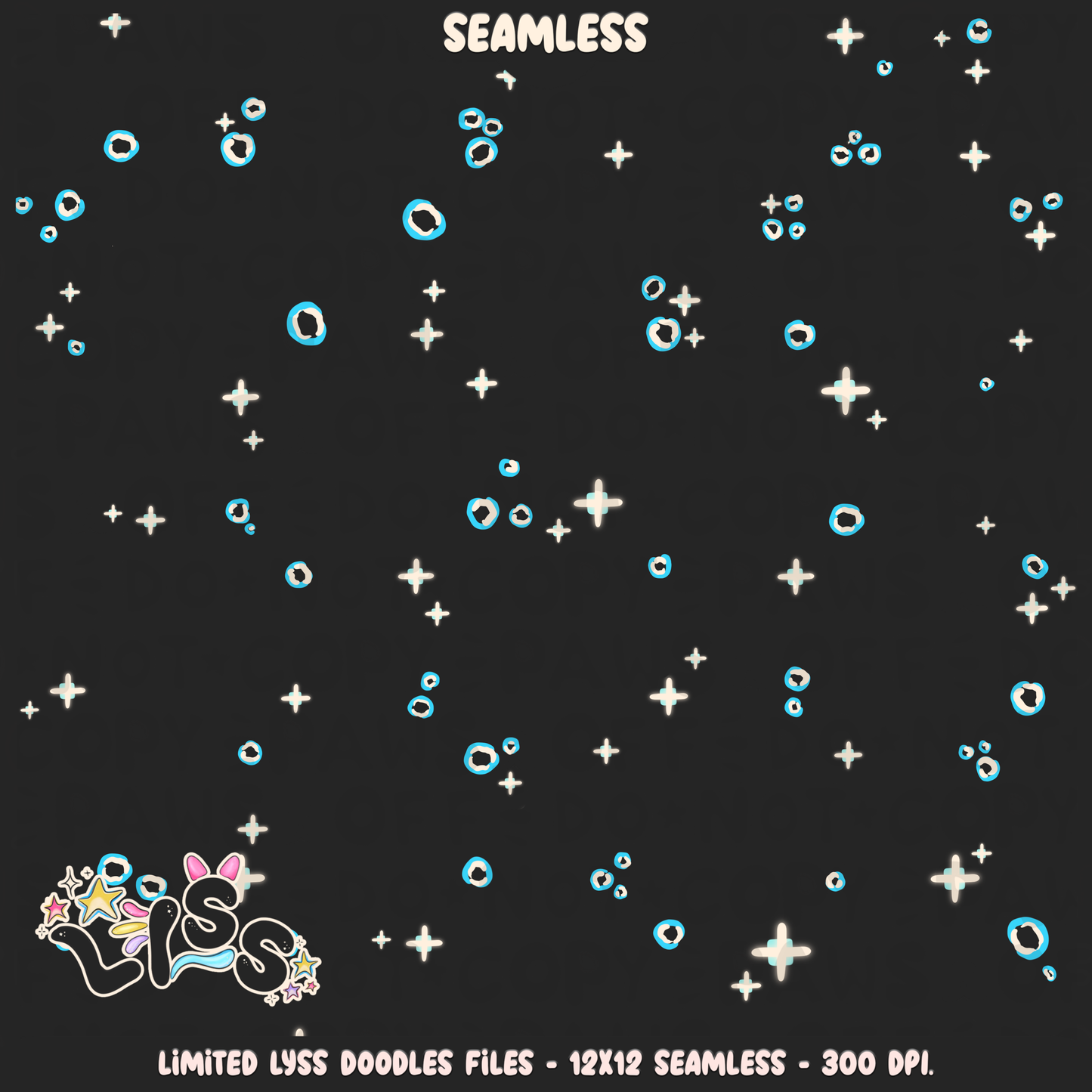 2023 - Lyss Doodles - Seamless - Coordinates - Block Game - 23LD021
