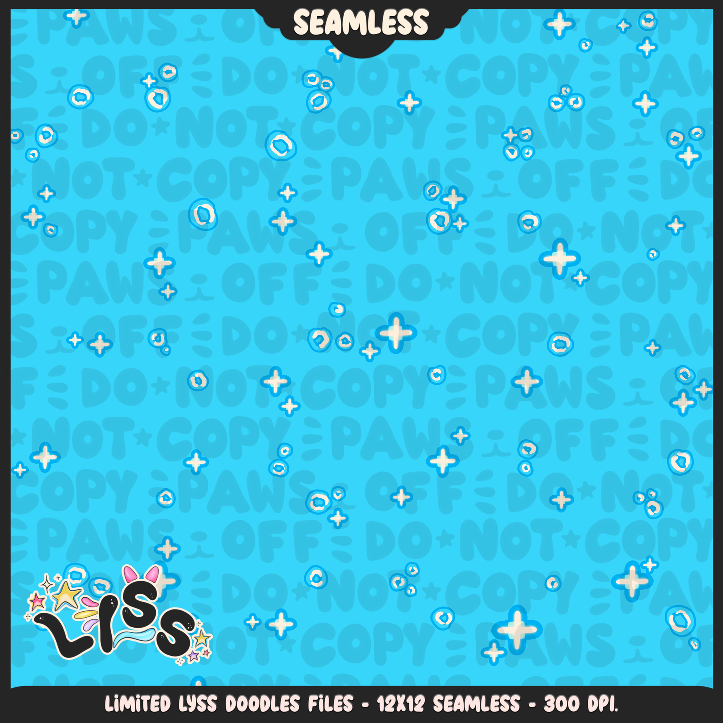 2023 - Lyss Doodles - Seamless - Coordinates - Block Game - 23LD021